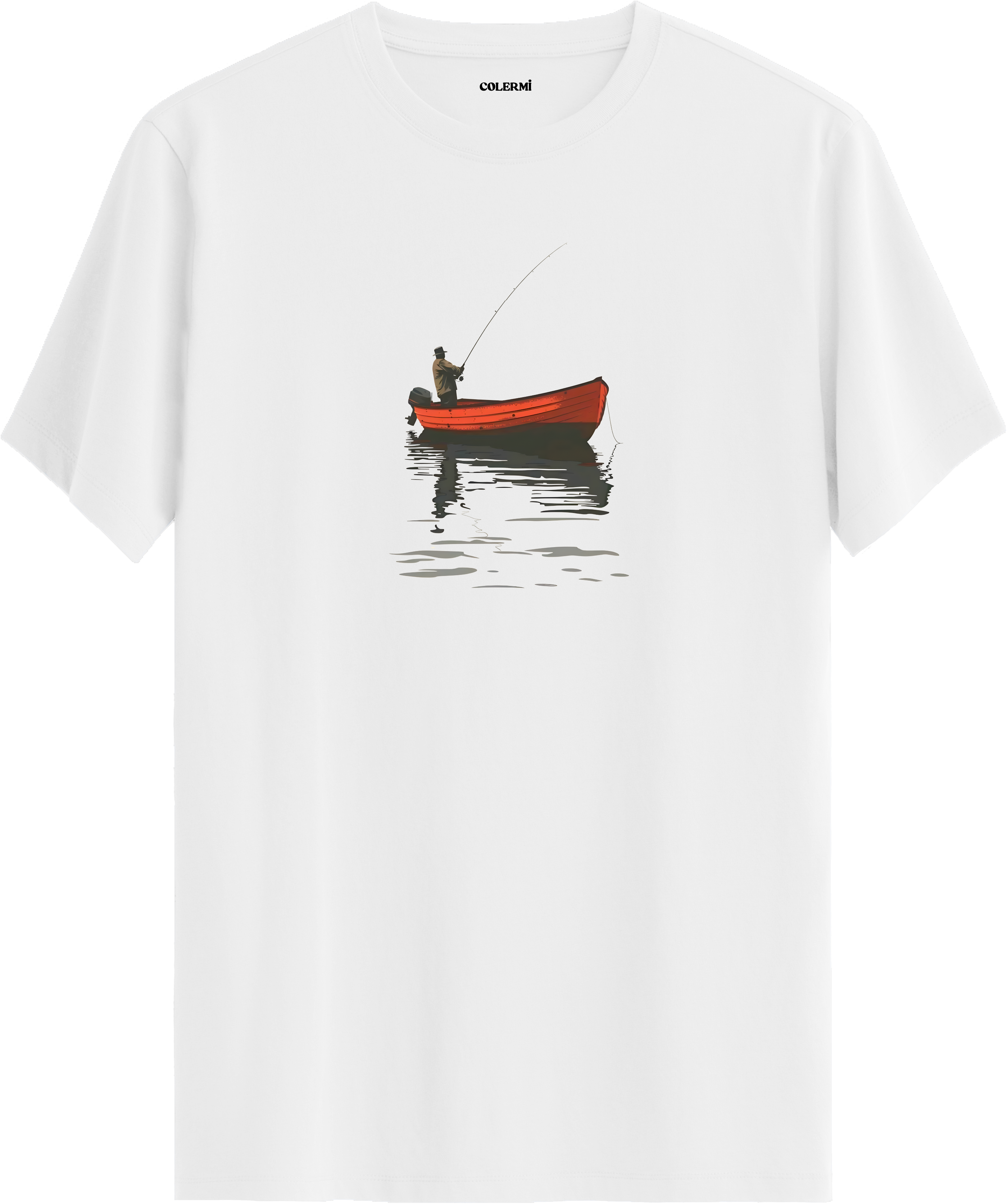 Fisherman Boat Baskılı Tişört görsel 3 | Colermi