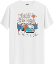 Camp Summerday Karavan Baskılı Regular Tişört