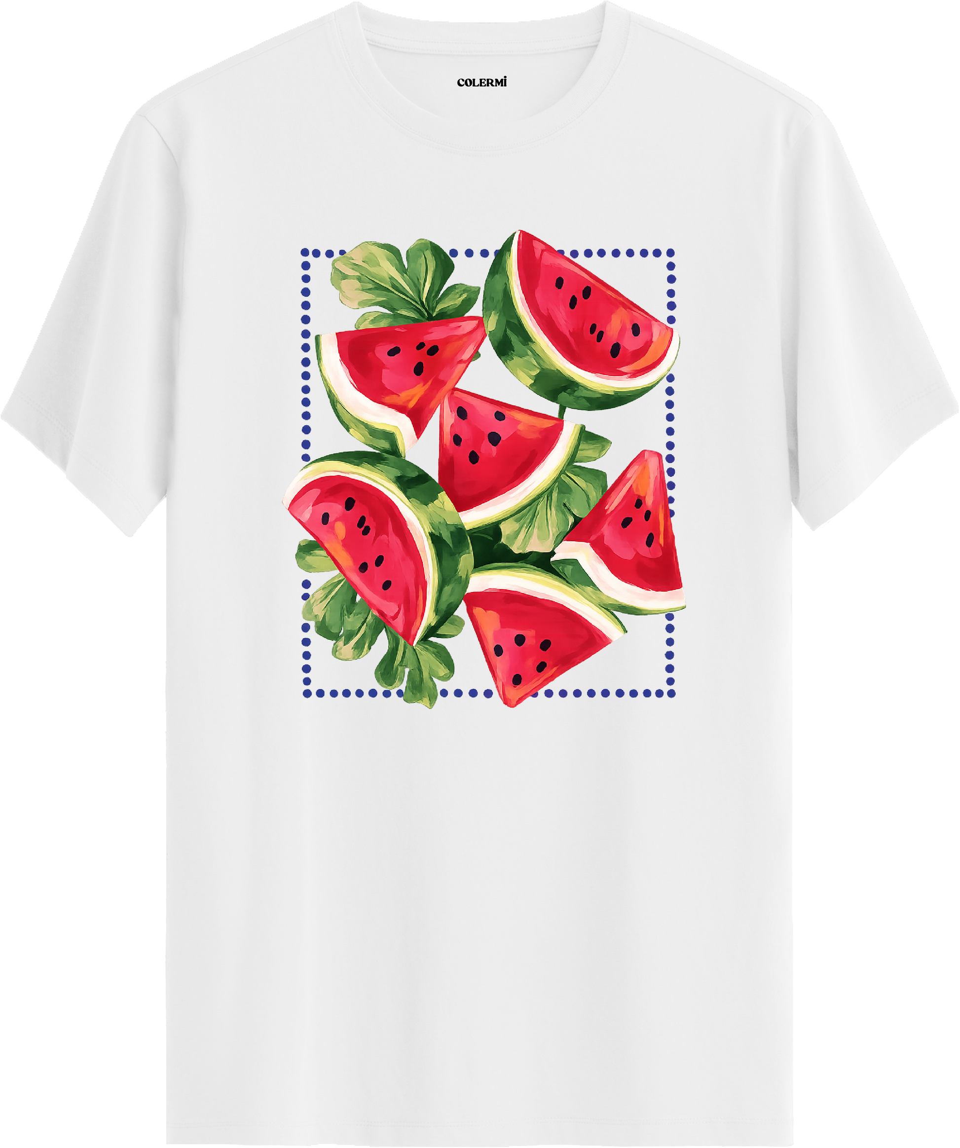 Watermelon Slice Baskılı Tişört görsel 3 | Colermi