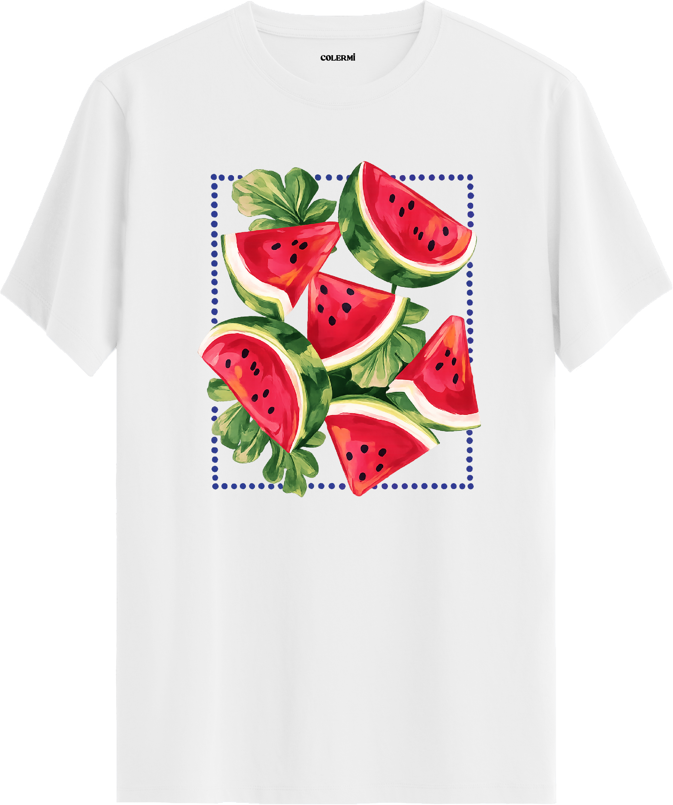 Watermelon Slice Baskılı Tişört görsel 3 | Colermi