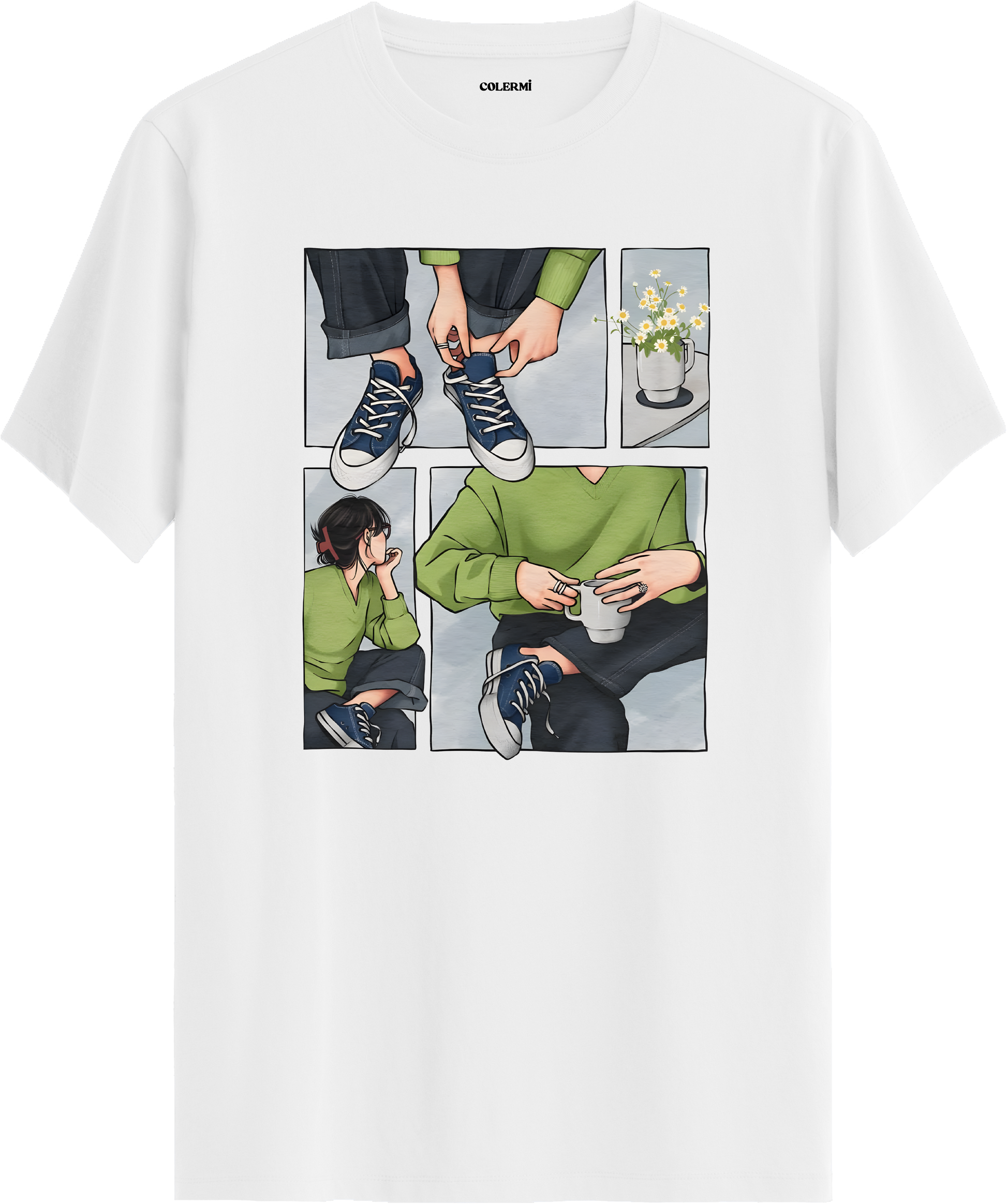 Retro Cozy Lifestyle Tişört görsel 3 | Colermi