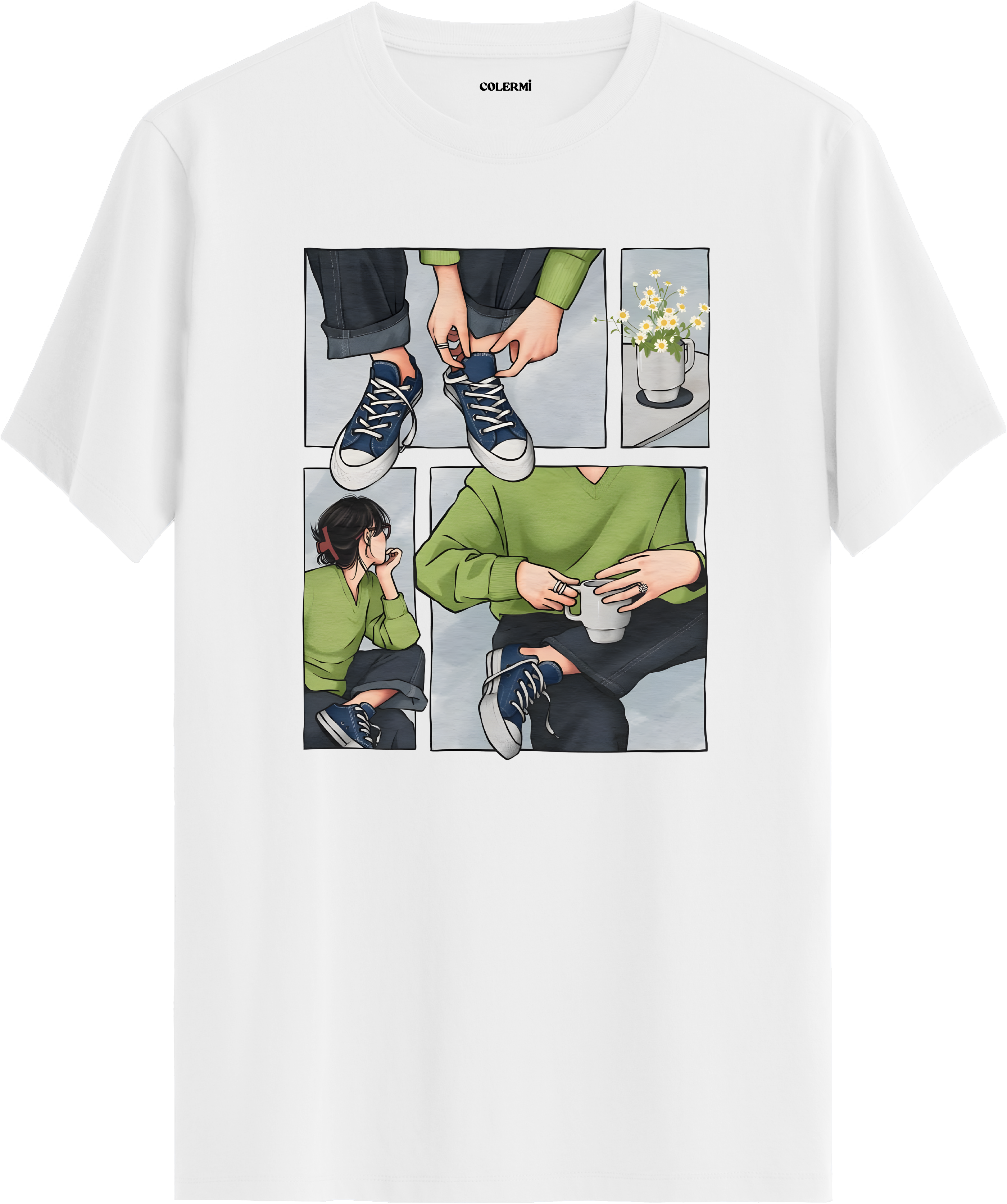 Retro Cozy Lifestyle Tişört görsel 3 | Colermi