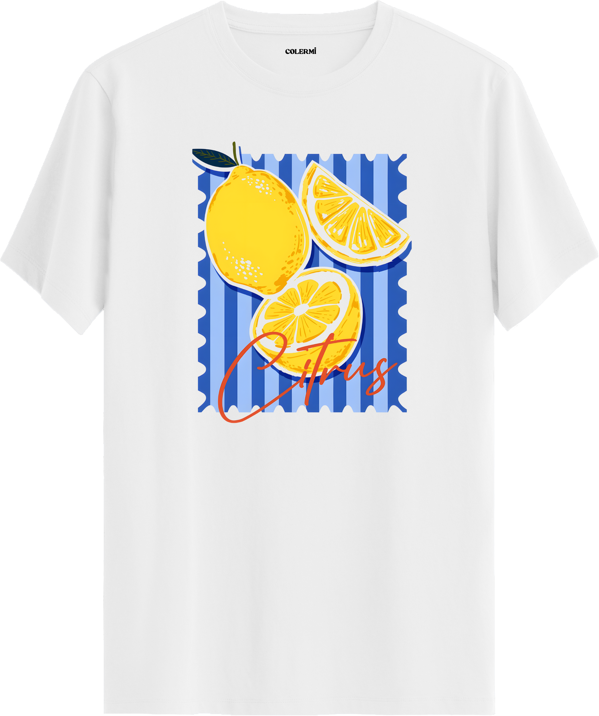 Citrus Lemon Baskılı Tişört görsel 3 | Colermi