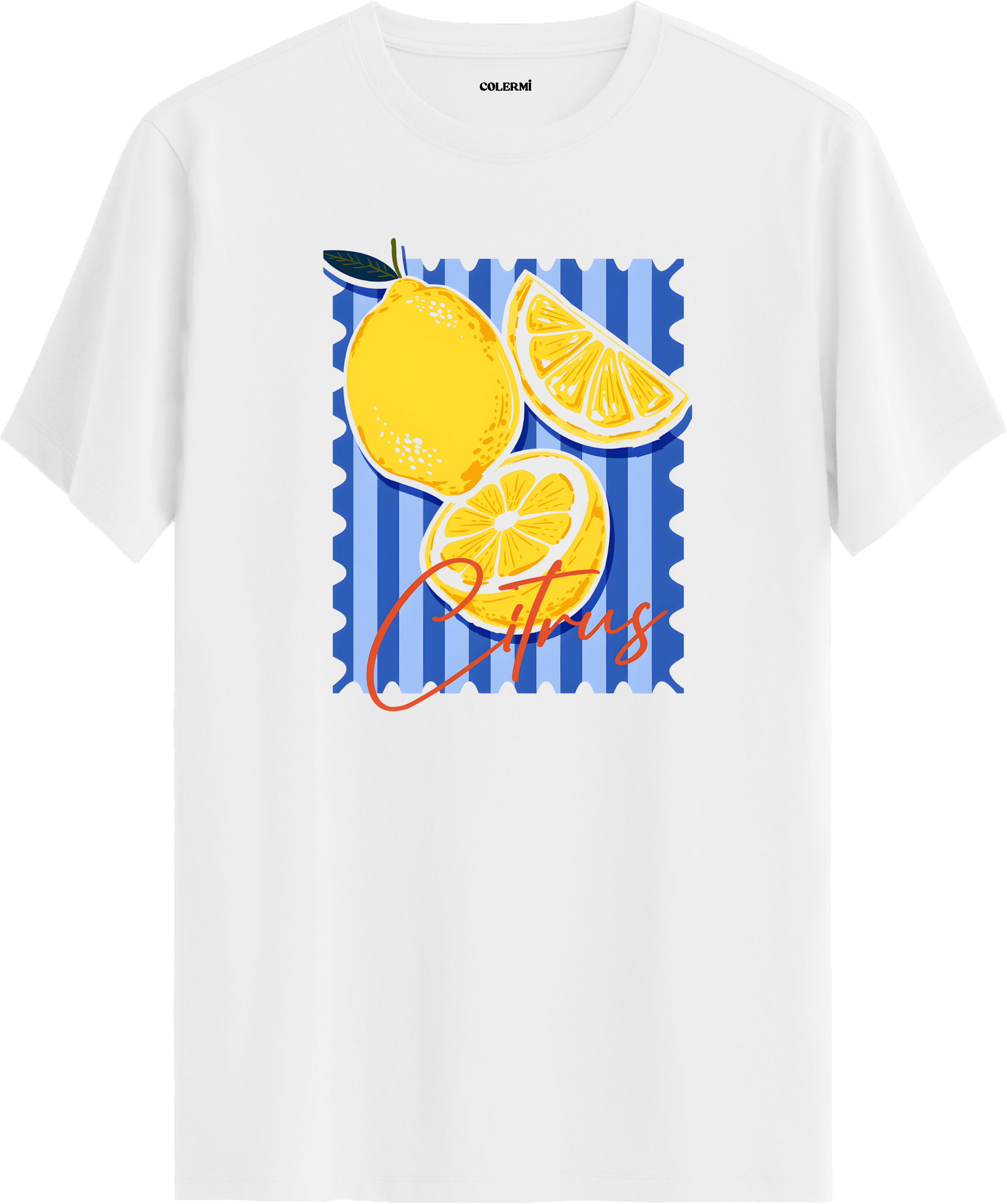 Citrus Lemon Baskılı Tişört görsel 3 | Colermi