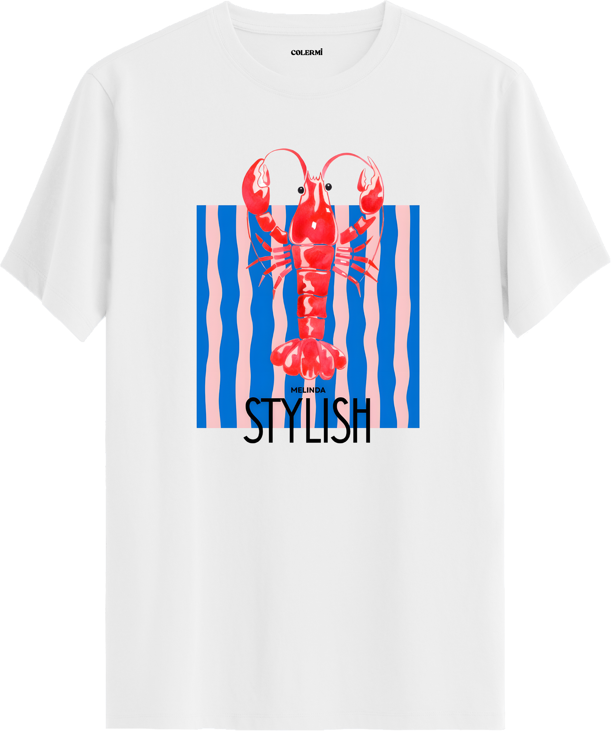 Stylish Lobster Tişört görsel 3 | Colermi