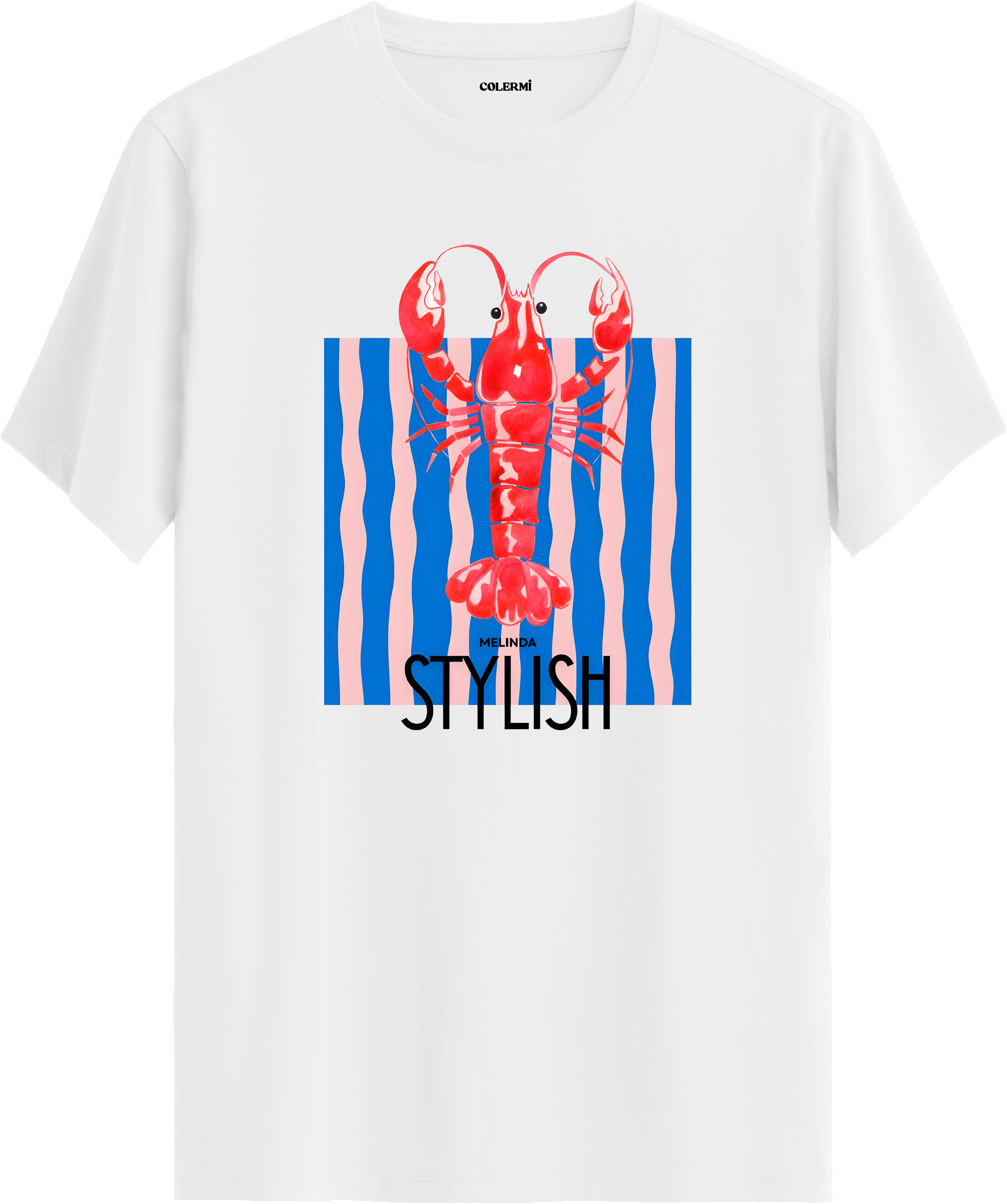 Stylish Lobster Tişört görsel 3 | Colermi