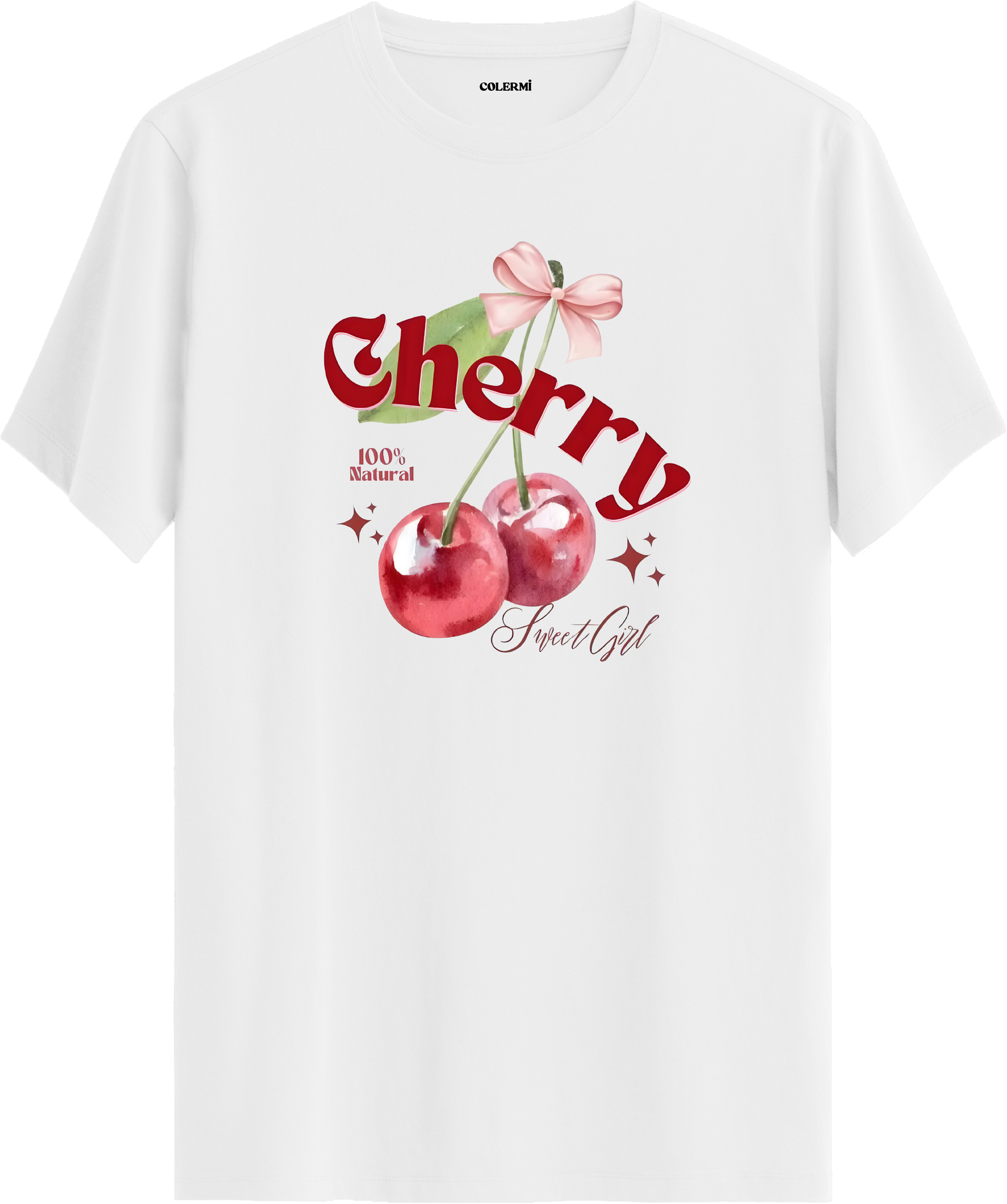 Cherry Sweet Girl Baskılı Tişört görsel 3 | Colermi