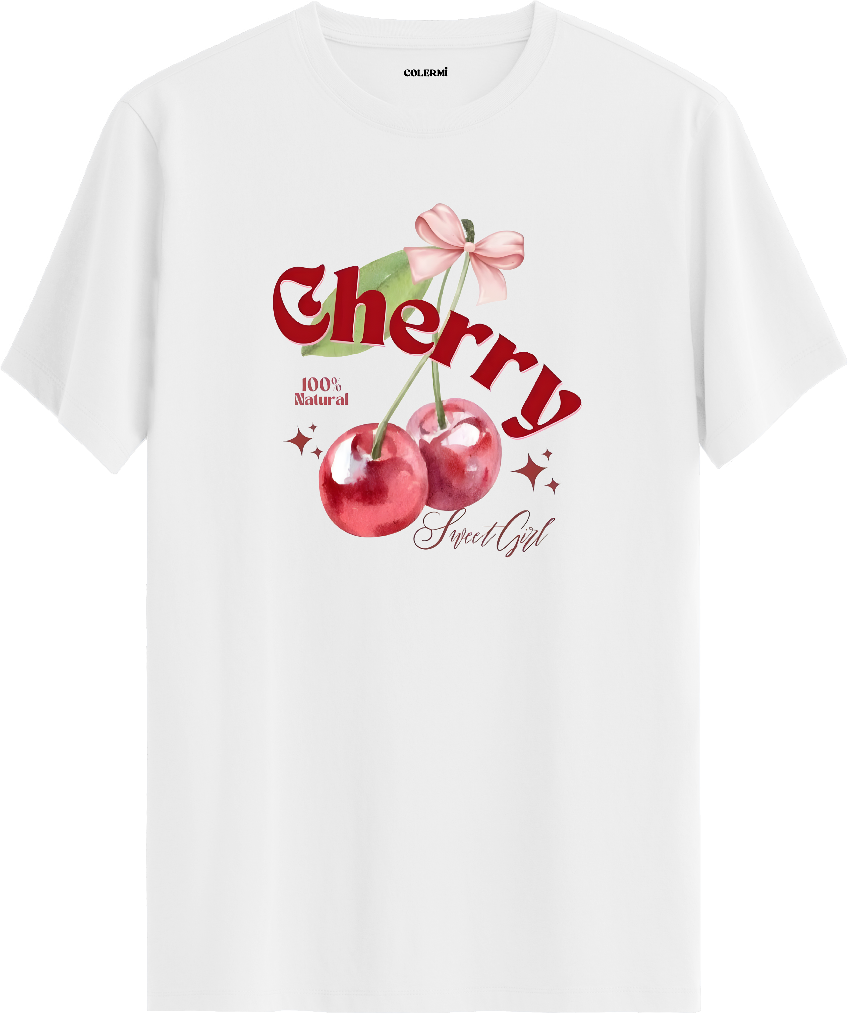 Cherry Sweet Girl Baskılı Tişört görsel 3 | Colermi