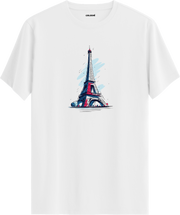Eyfel Kulesi Paris Baskılı Regular Tişört