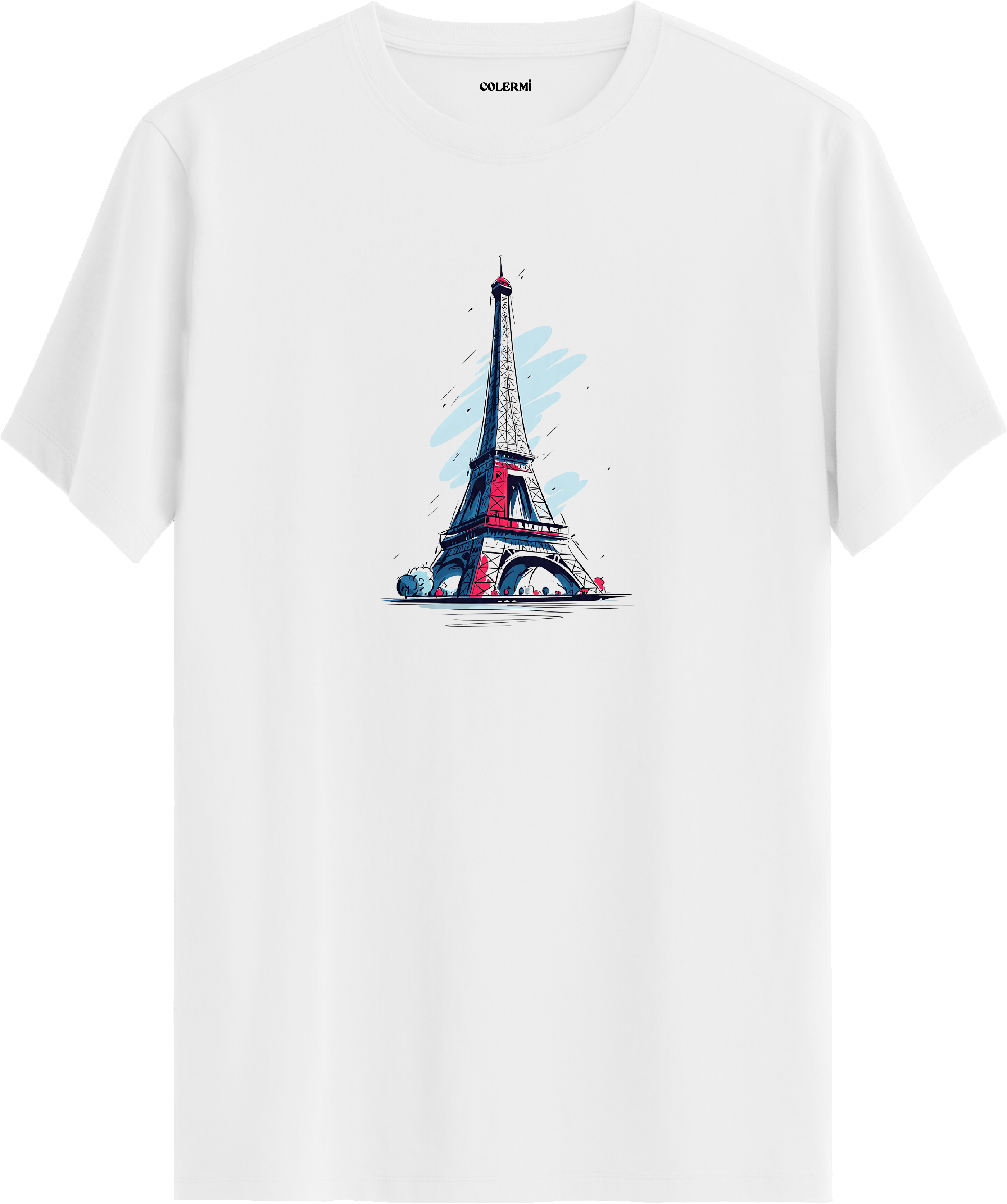 Eyfel Kulesi Paris Baskılı Regular Tişört