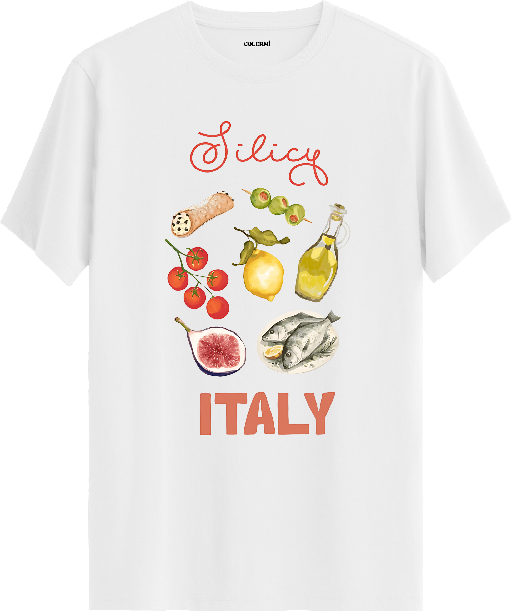 Italy Baskılı Tişört | Colermi Tişört