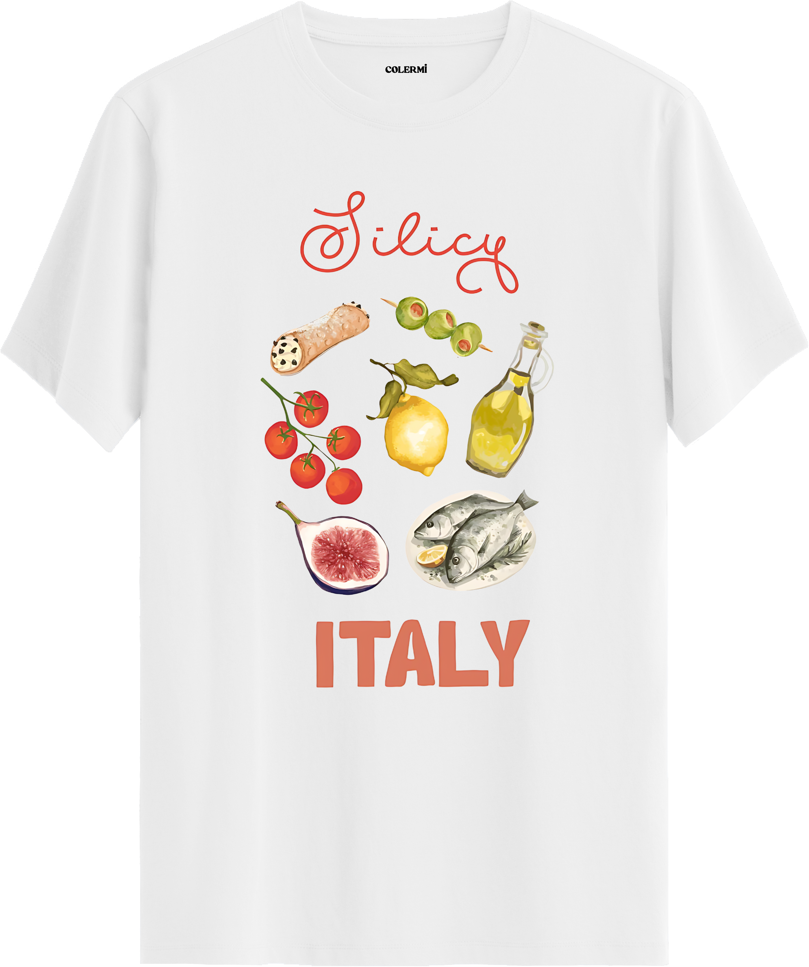 Italy Baskılı Tişört | Colermi Tişört