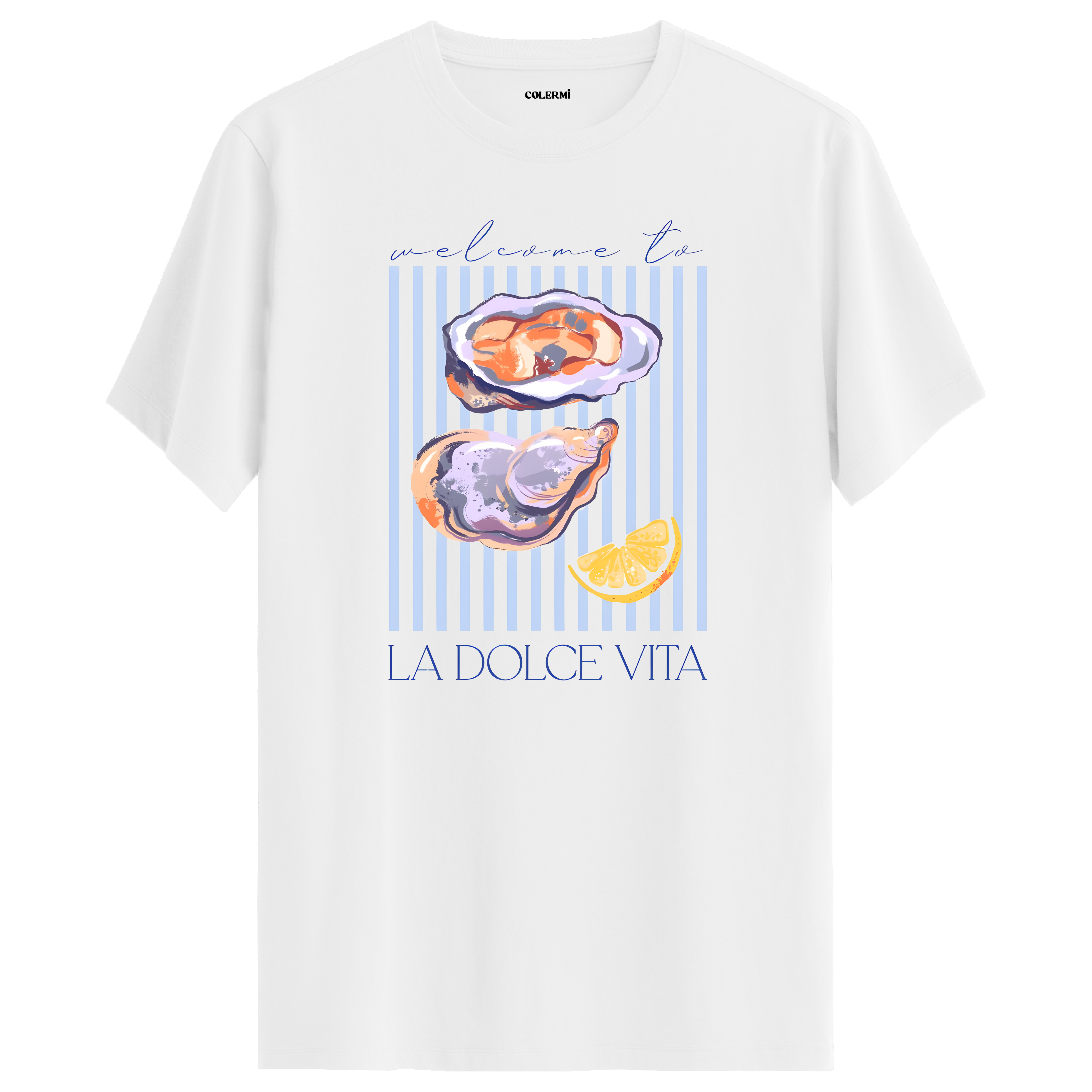 La Dolce Vita Oyster Baskılı Tişört görsel 3 | Colermi