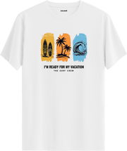 Surf Vacation Baskılı Regular Tişört