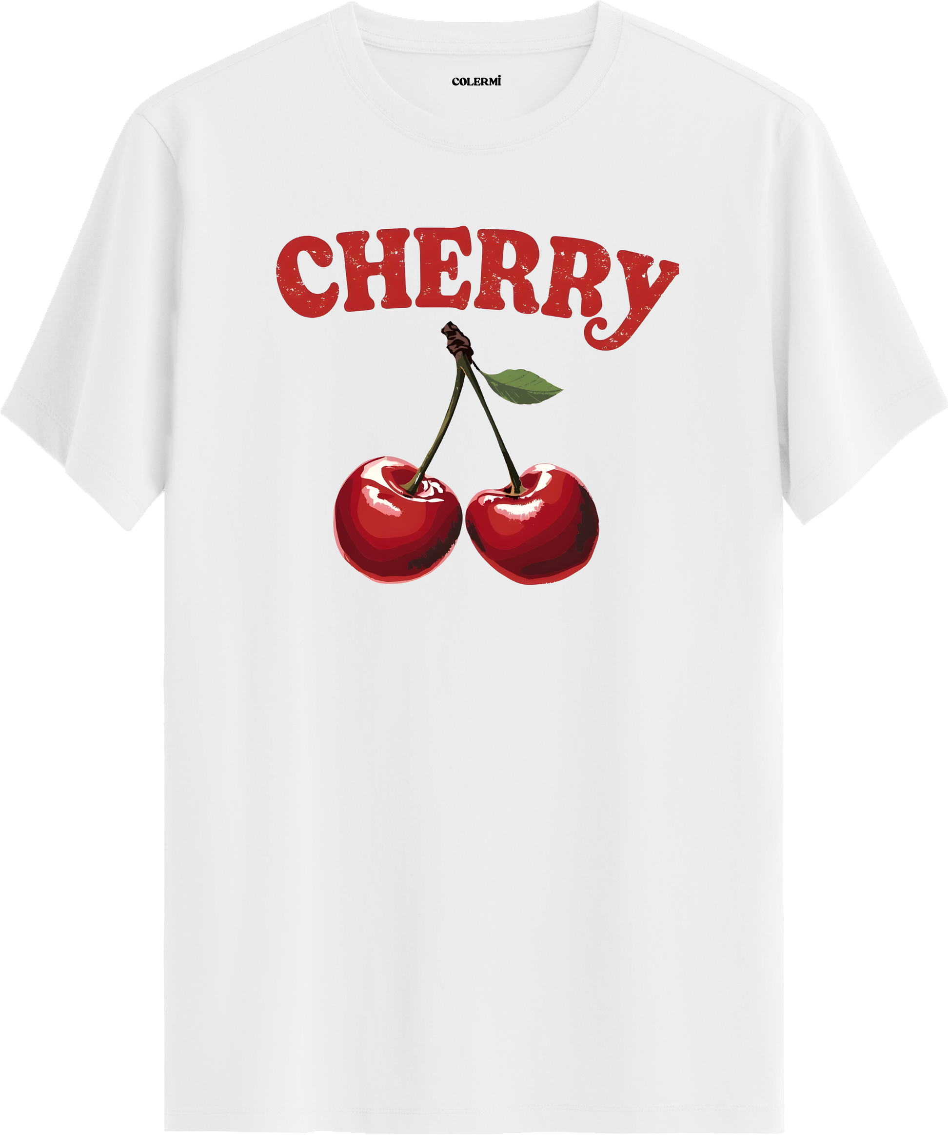 Cherry Baskılı Tişört görsel 3 | Colermi