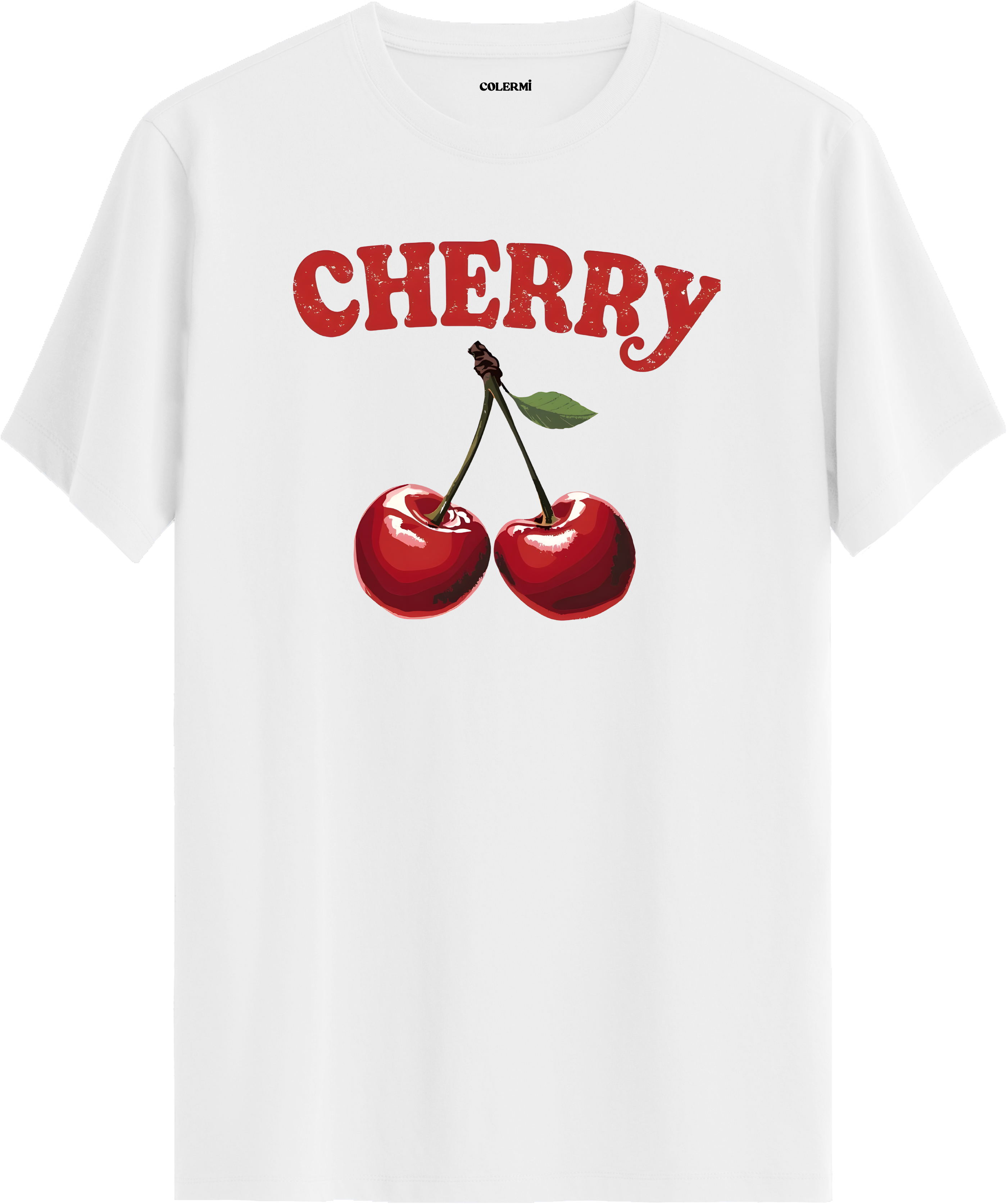 Cherry Baskılı Tişört görsel 3 | Colermi