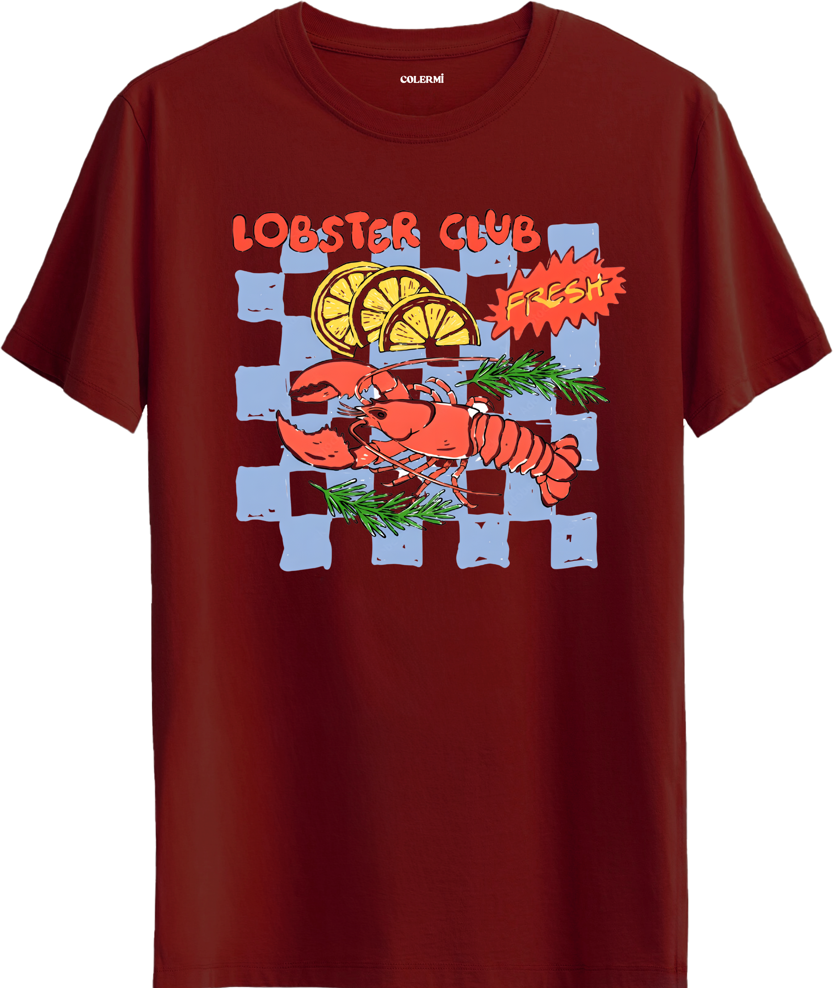 Lobster Club Baskılı Tişört görsel 4 | Colermi