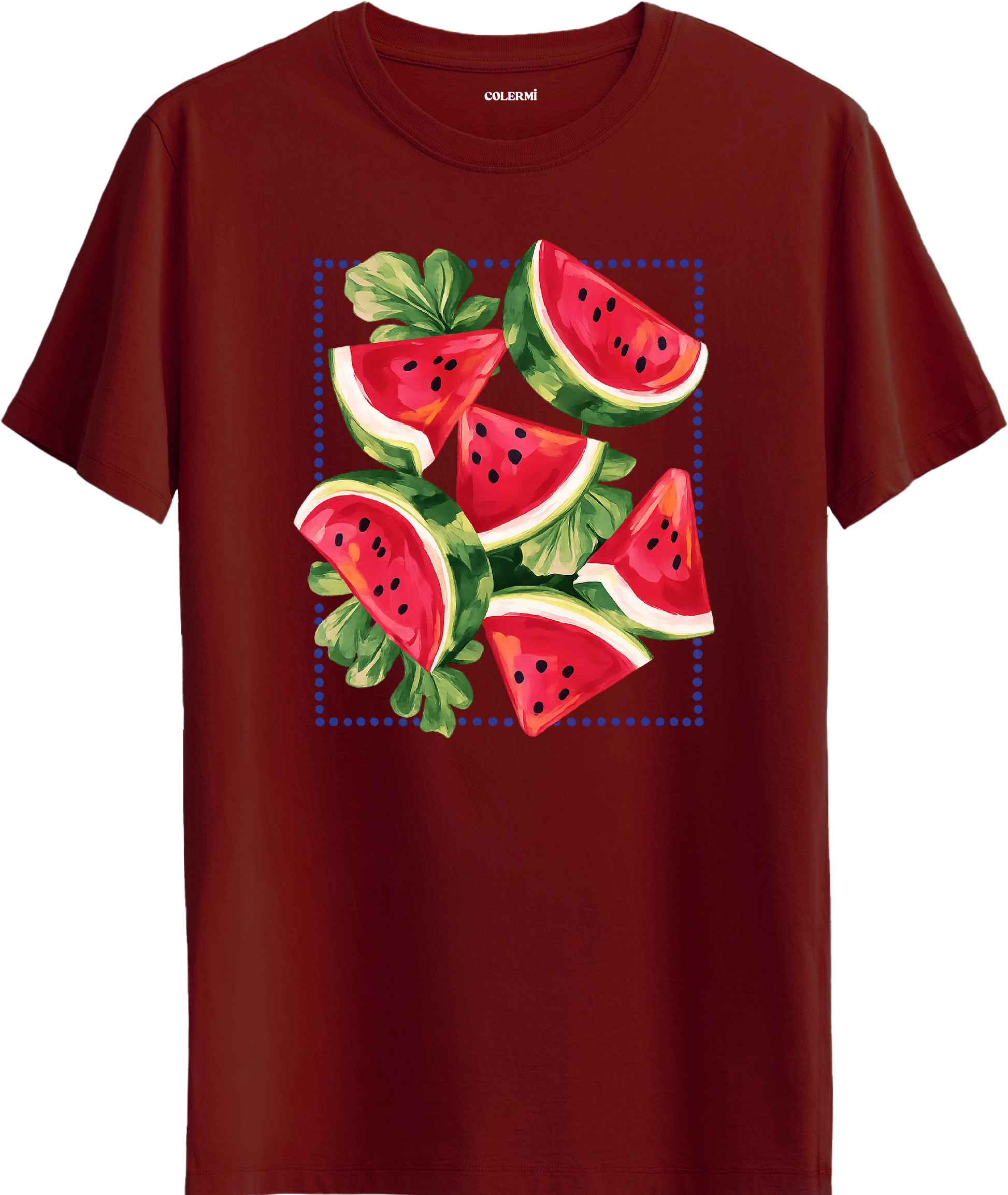 Watermelon Slice Baskılı Tişört görsel 4 | Colermi