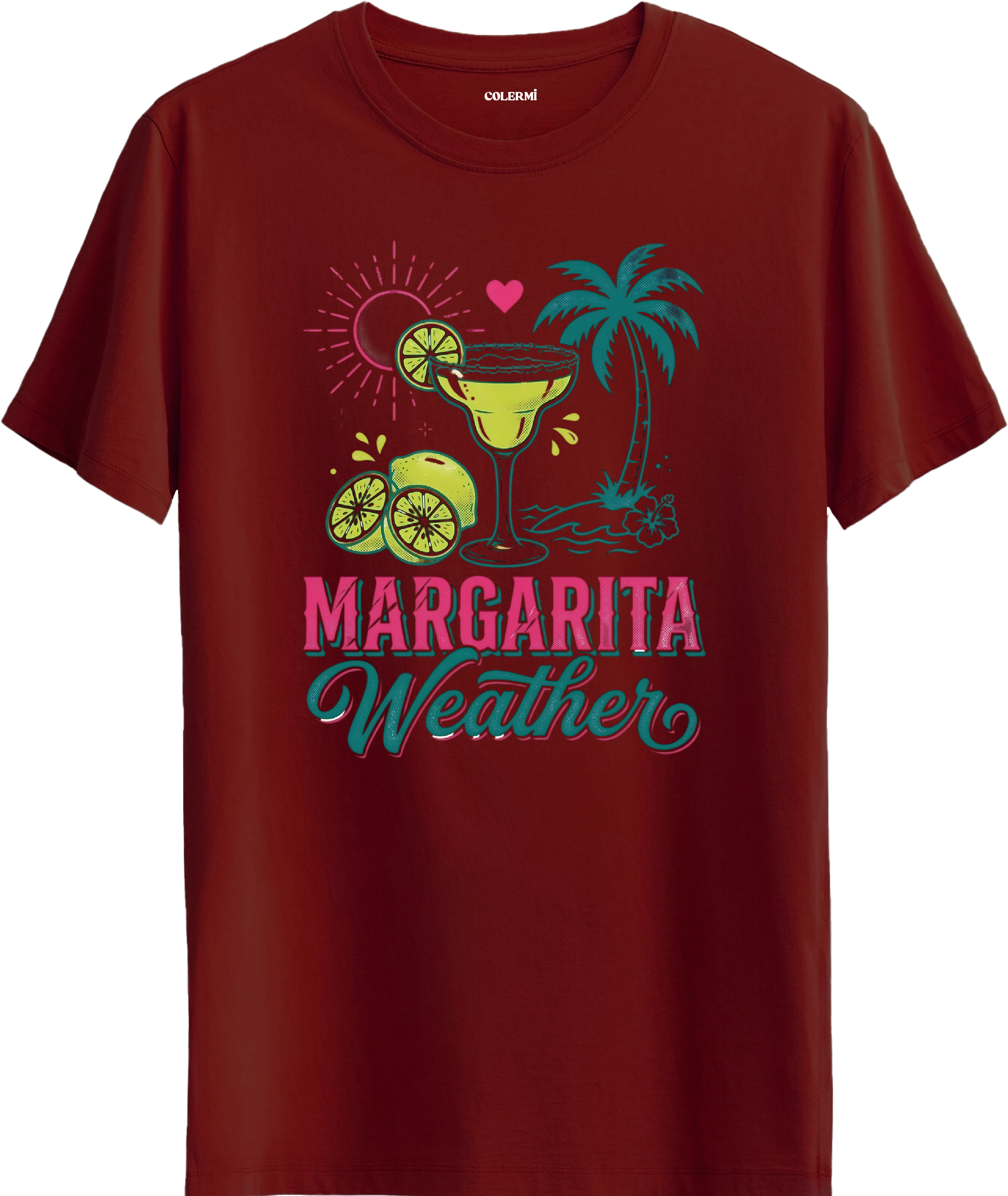 Margarita Weather Kokteyl Baskılı Regular Tişört