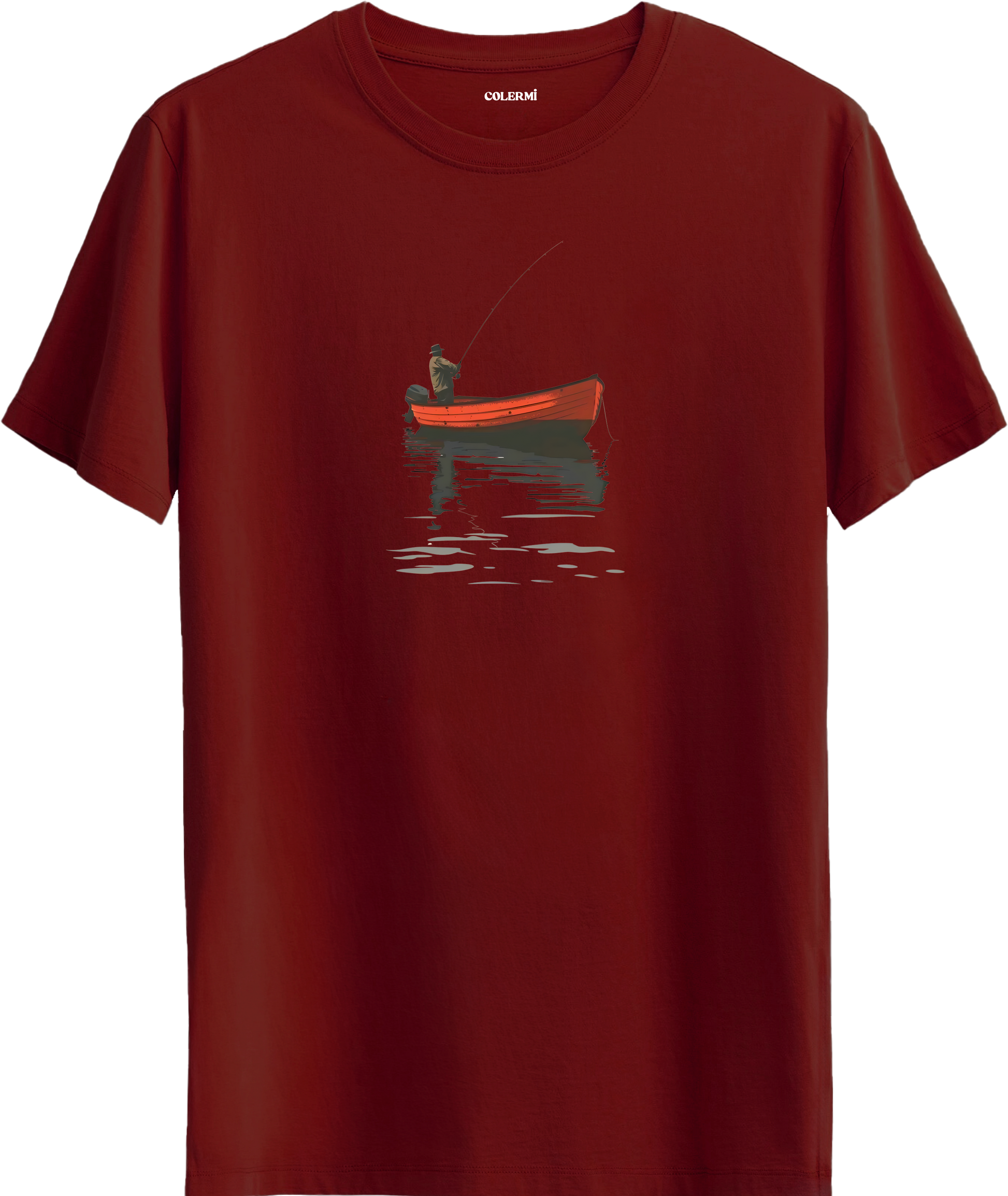 Fisherman Boat Baskılı Tişört görsel 4 | Colermi