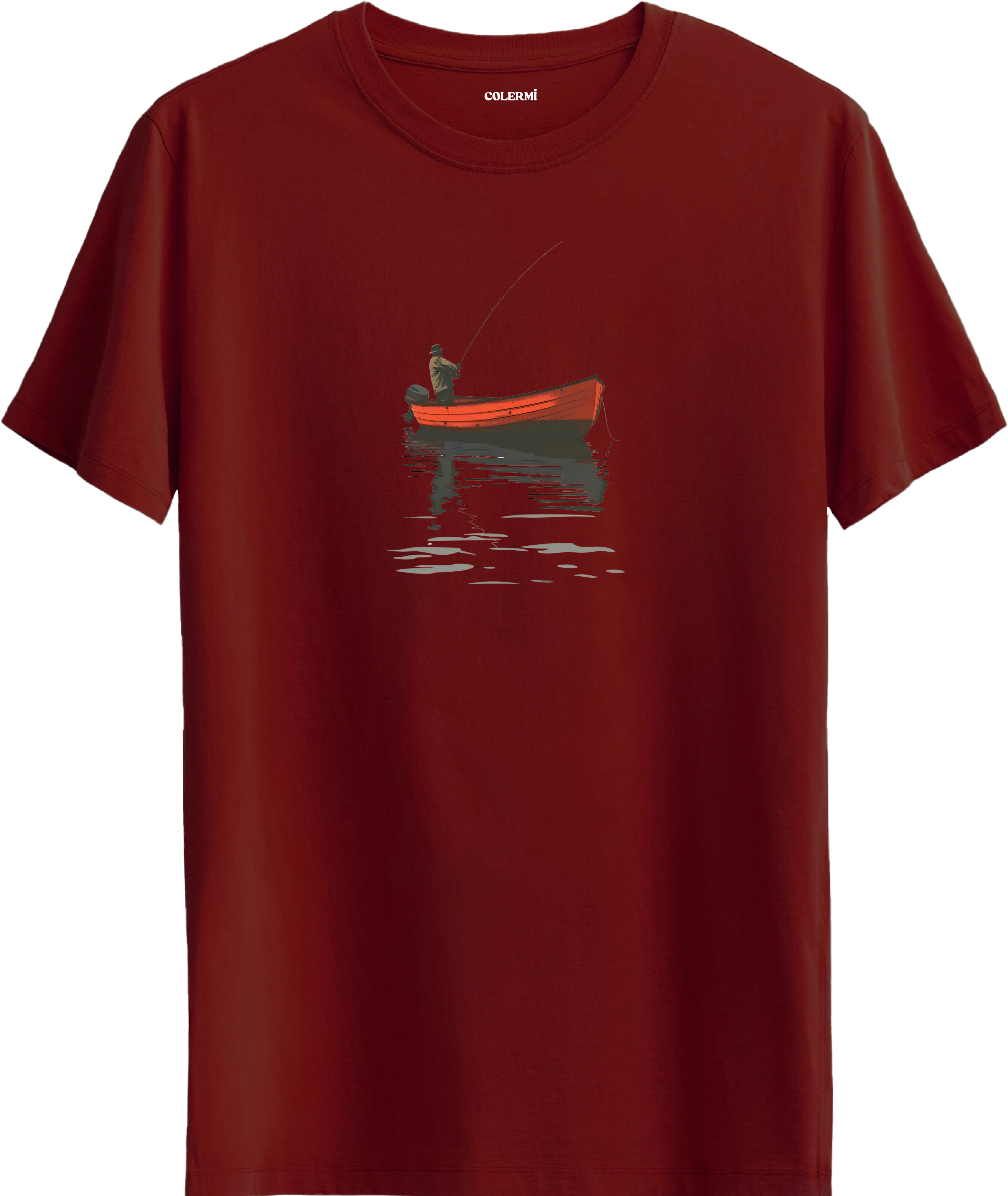 Fisherman Boat Baskılı Tişört görsel 4 | Colermi