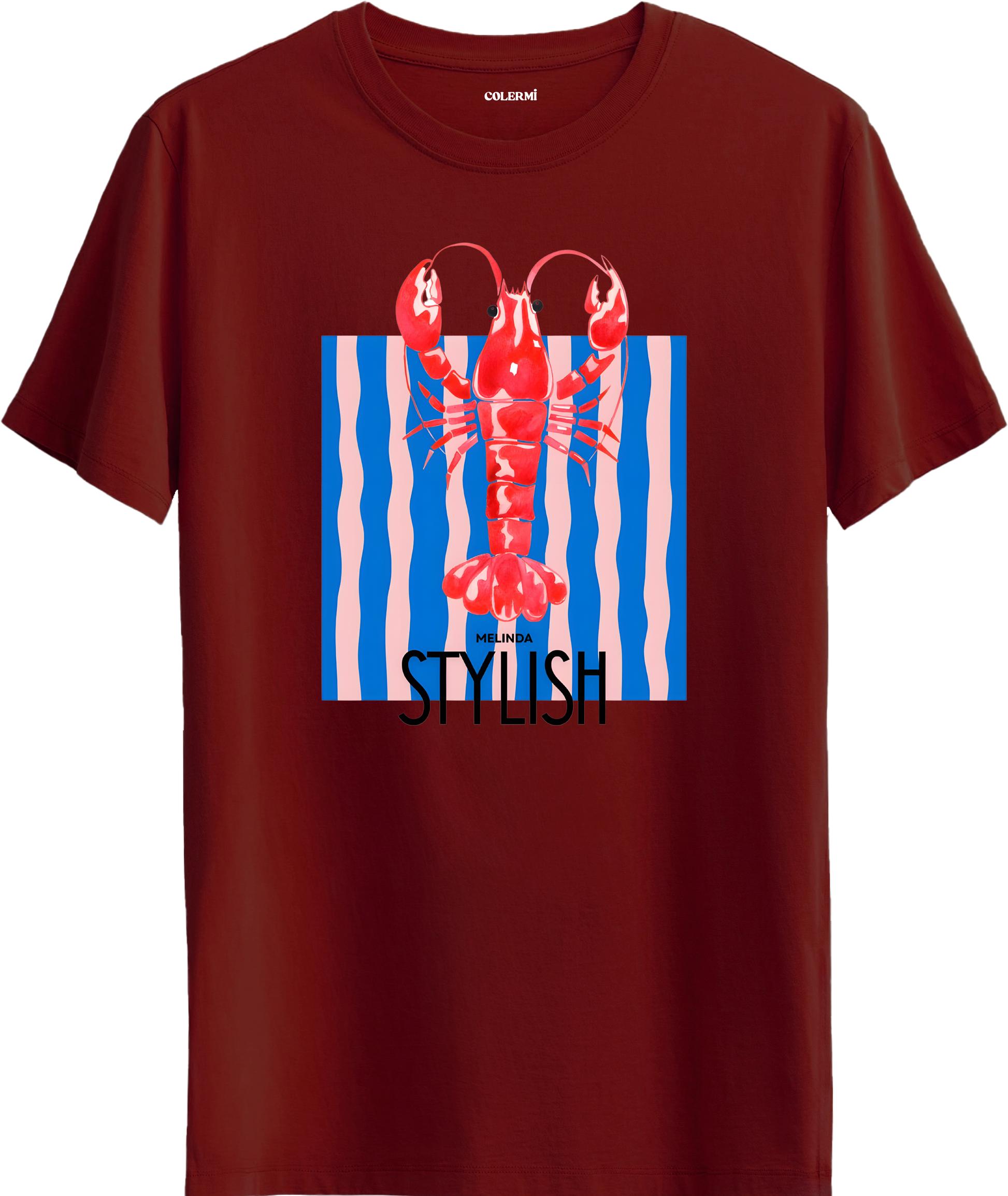 Stylish Lobster Tişört görsel 4 | Colermi