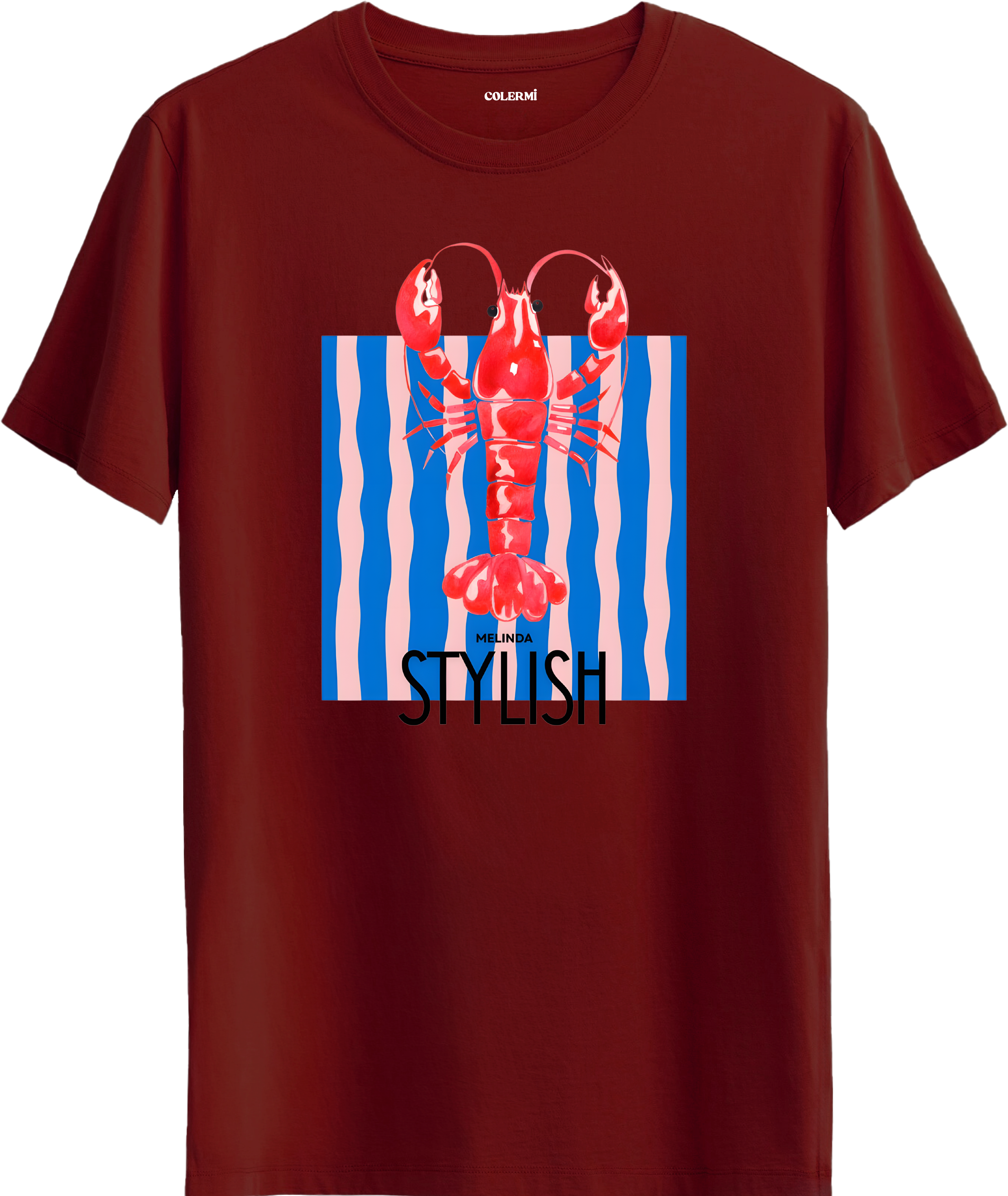 Stylish Lobster Tişört görsel 4 | Colermi