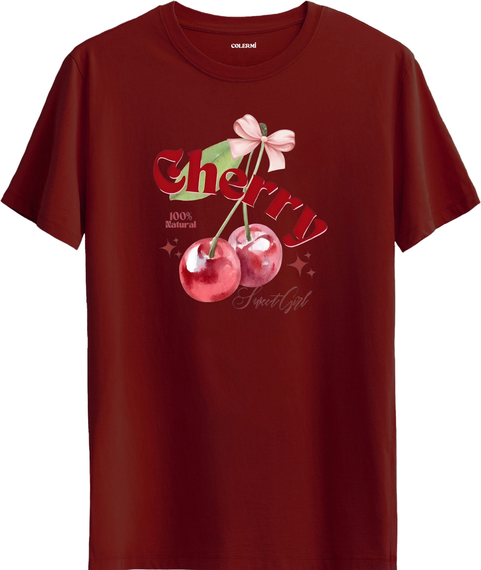Cherry Sweet Girl Baskılı Tişört görsel 4 | Colermi