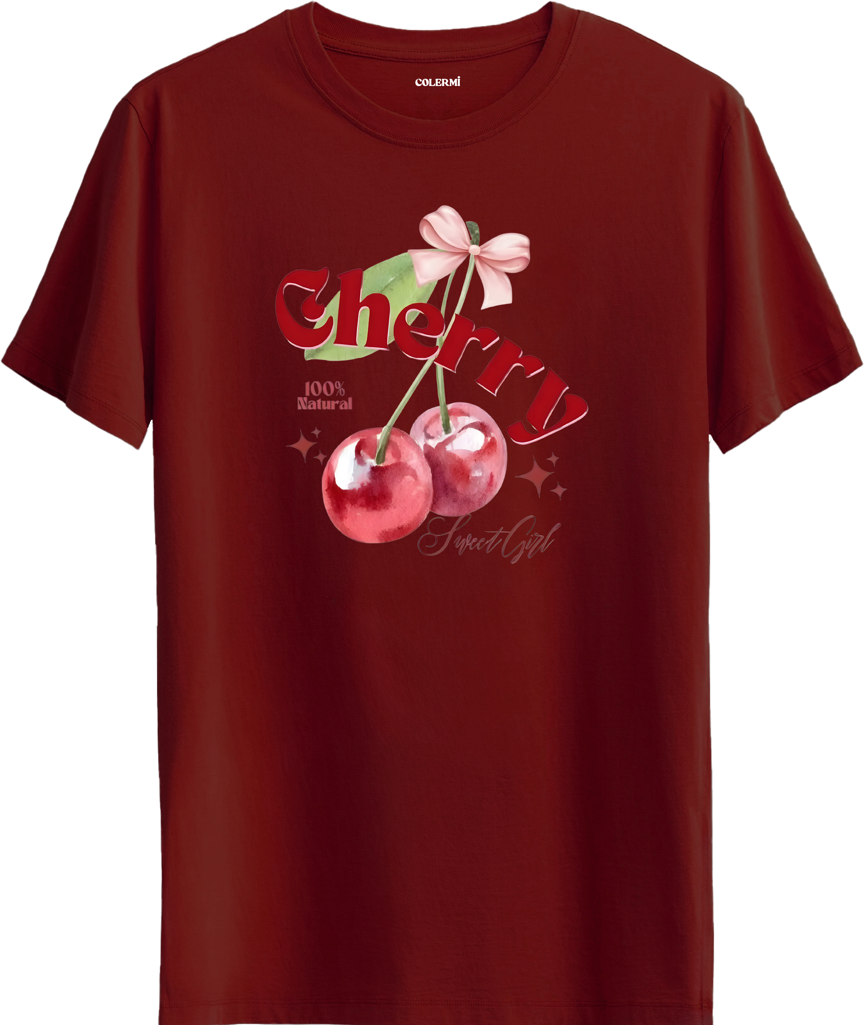 Cherry Sweet Girl Baskılı Tişört görsel 4 | Colermi