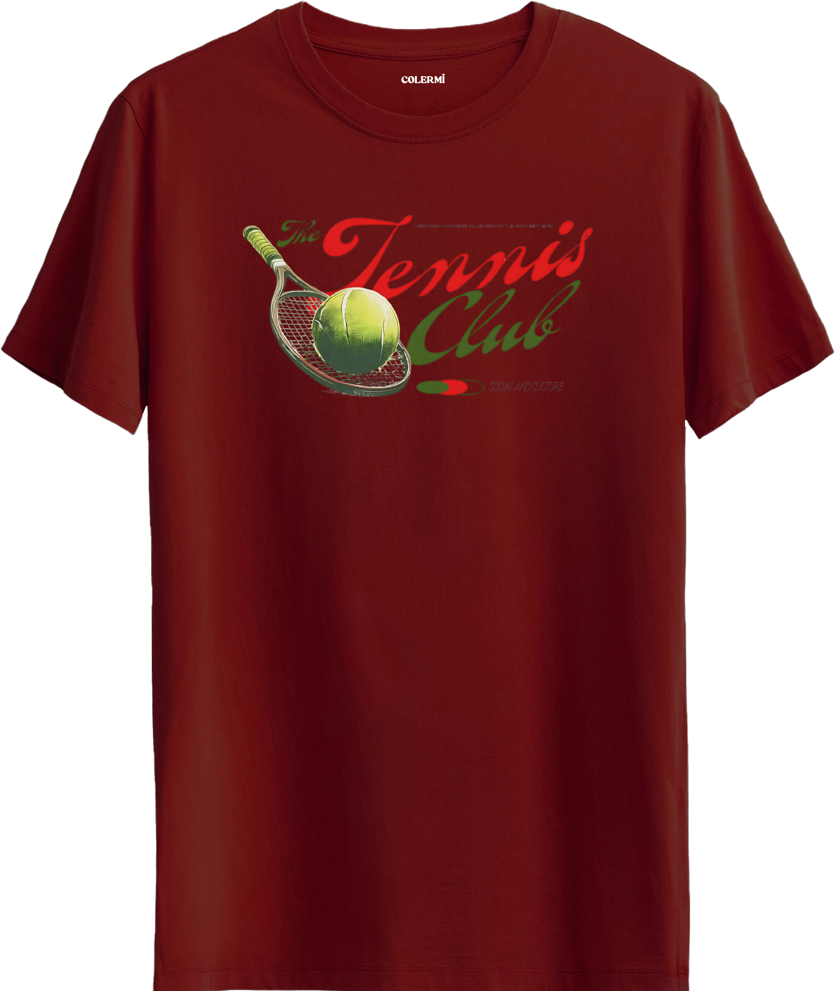 Tennis Club Baskılı Regular Tişört
