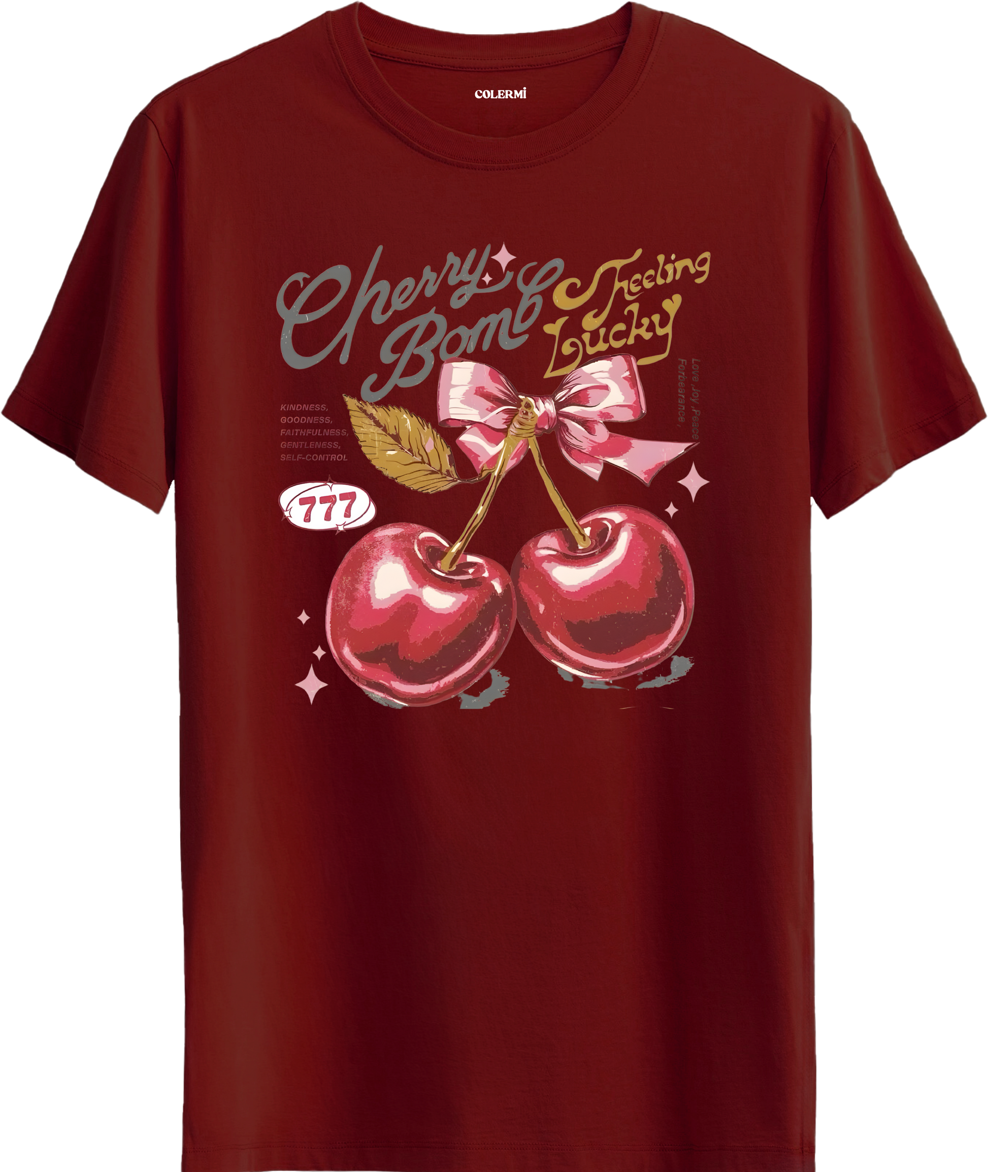 Cherry Bomb Baskılı Tişört görsel 4 | Colermi