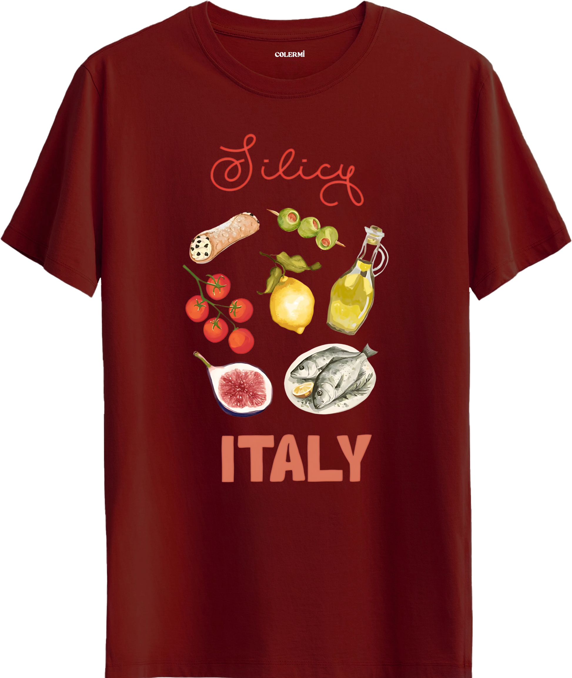 Italy Baskılı Tişört | Colermi Tişört