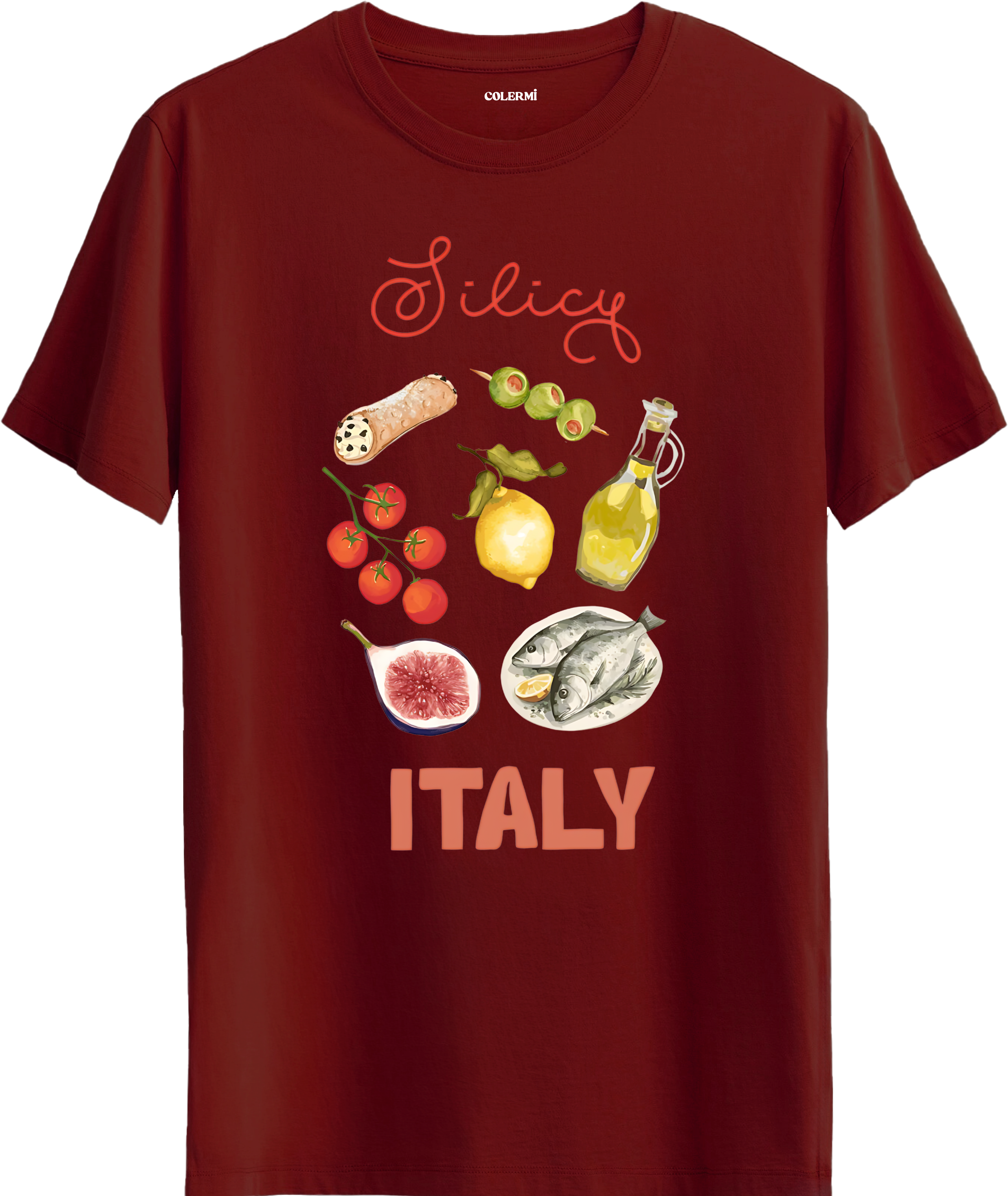 Italy Baskılı Tişört | Colermi Tişört