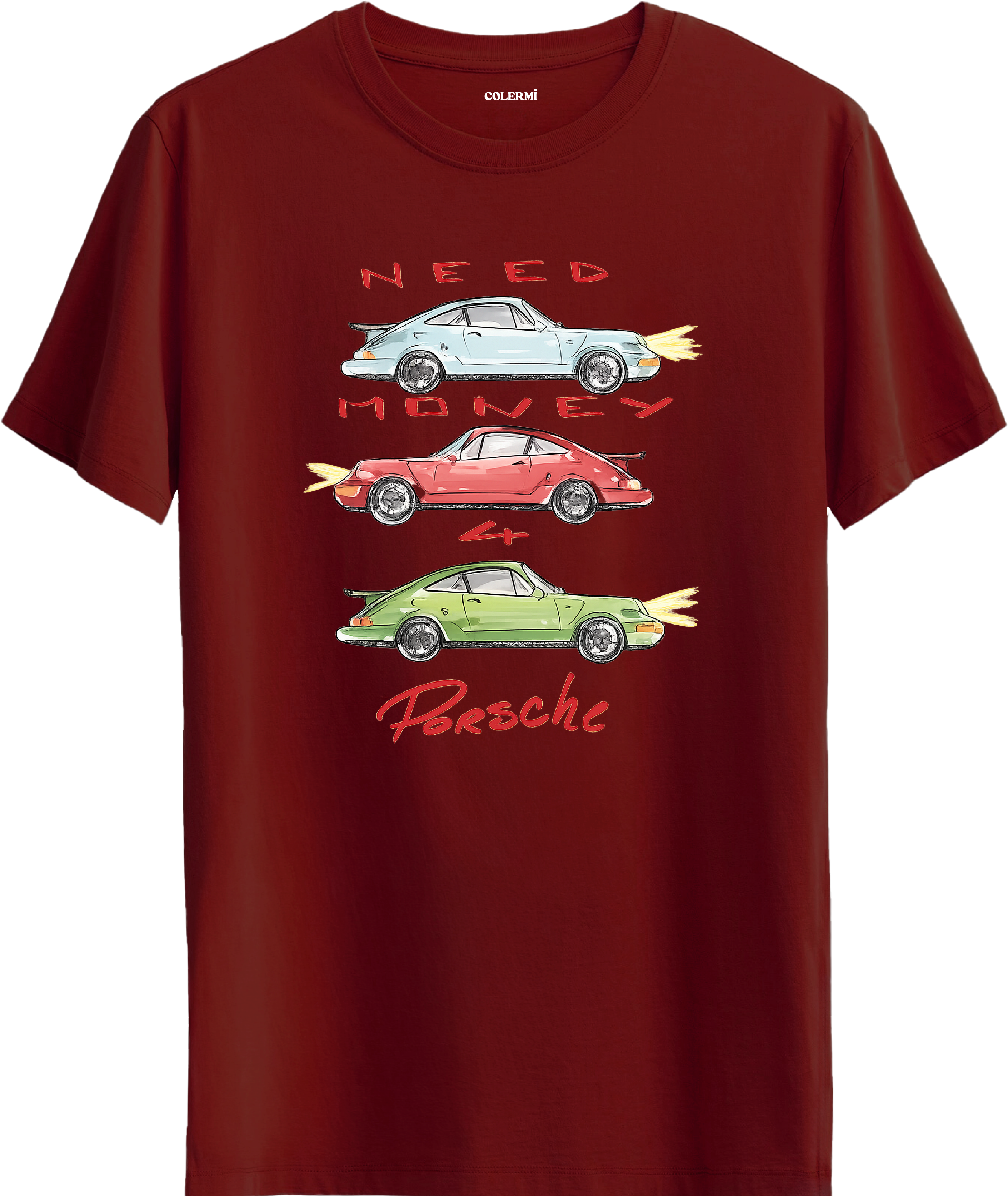 Retro Need Money Baskılı Regular Tişört