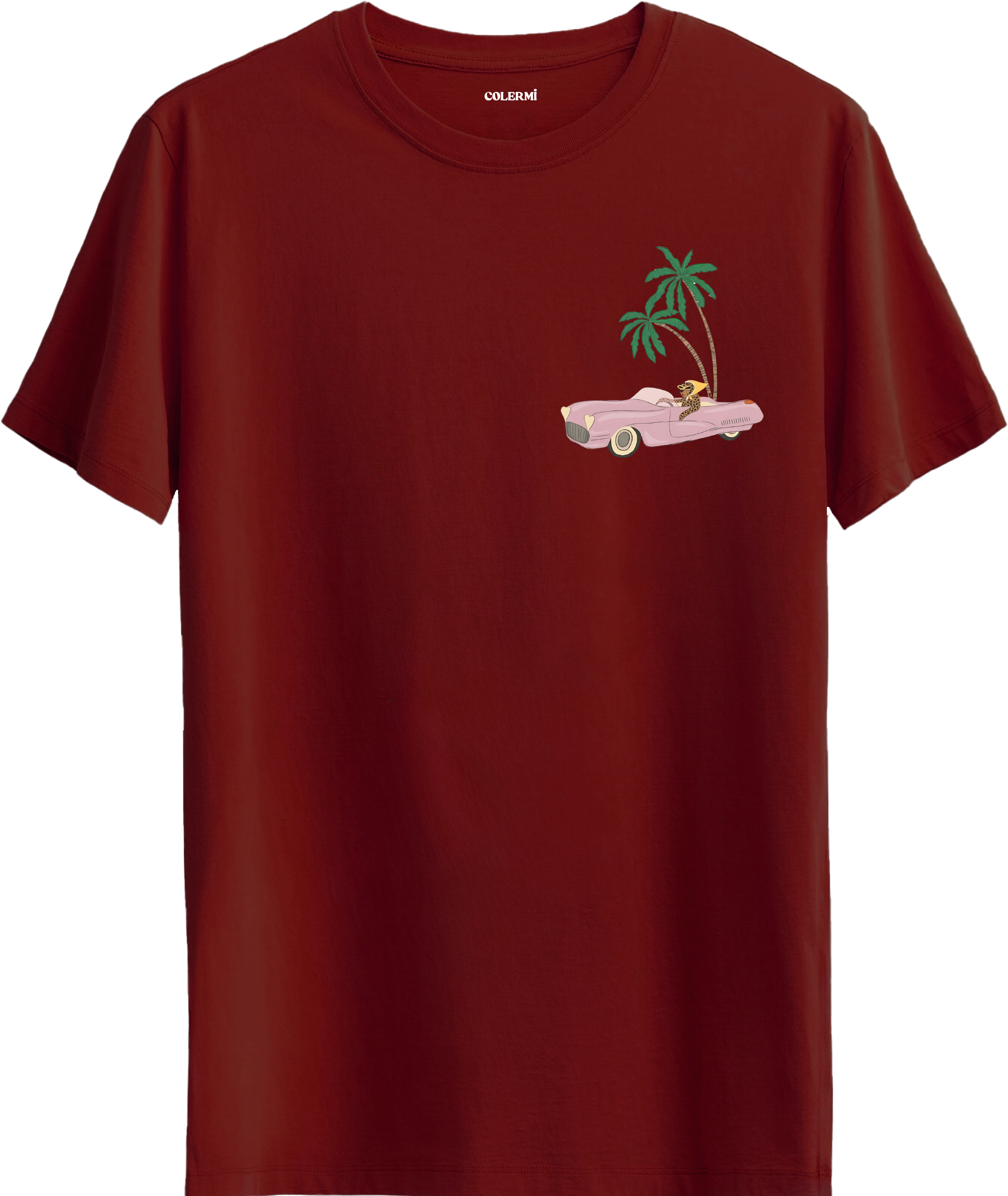 Palm Drive Baskılı Regular Tişört