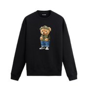 Balıkçı Ayıcık Baskılı Sweatshirt