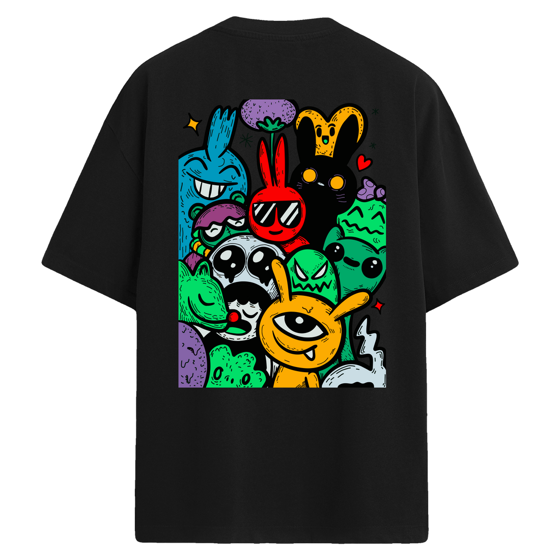 Bunny Chaos %100 Pamuk Oversize Unisex Tişört