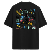 Symbol Rush Sırt Baskılı Oversize T-Shirt