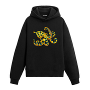 Mavi Halkalı Ahtapot Tasarım Hoodie