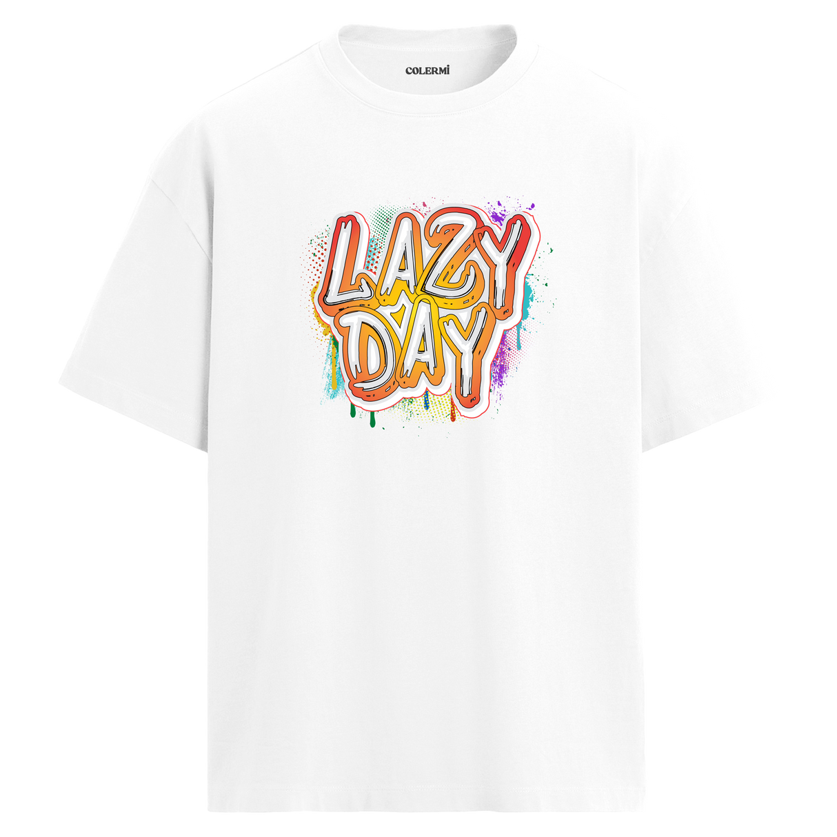 Lazy Day Oversize Unisex T-Shirt – Müzik Temalı
