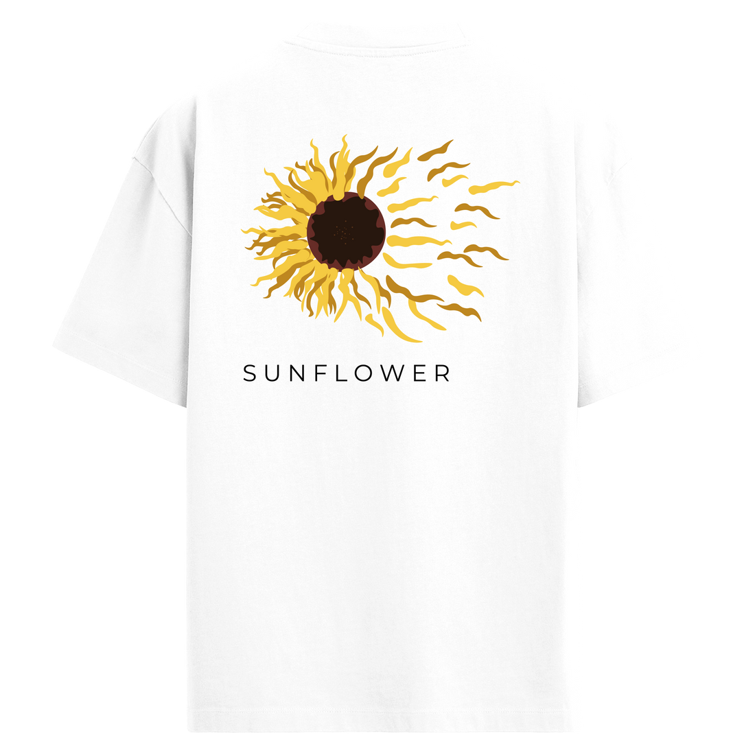 Sunflower Sırt Baskılı Oversize T-Shirt