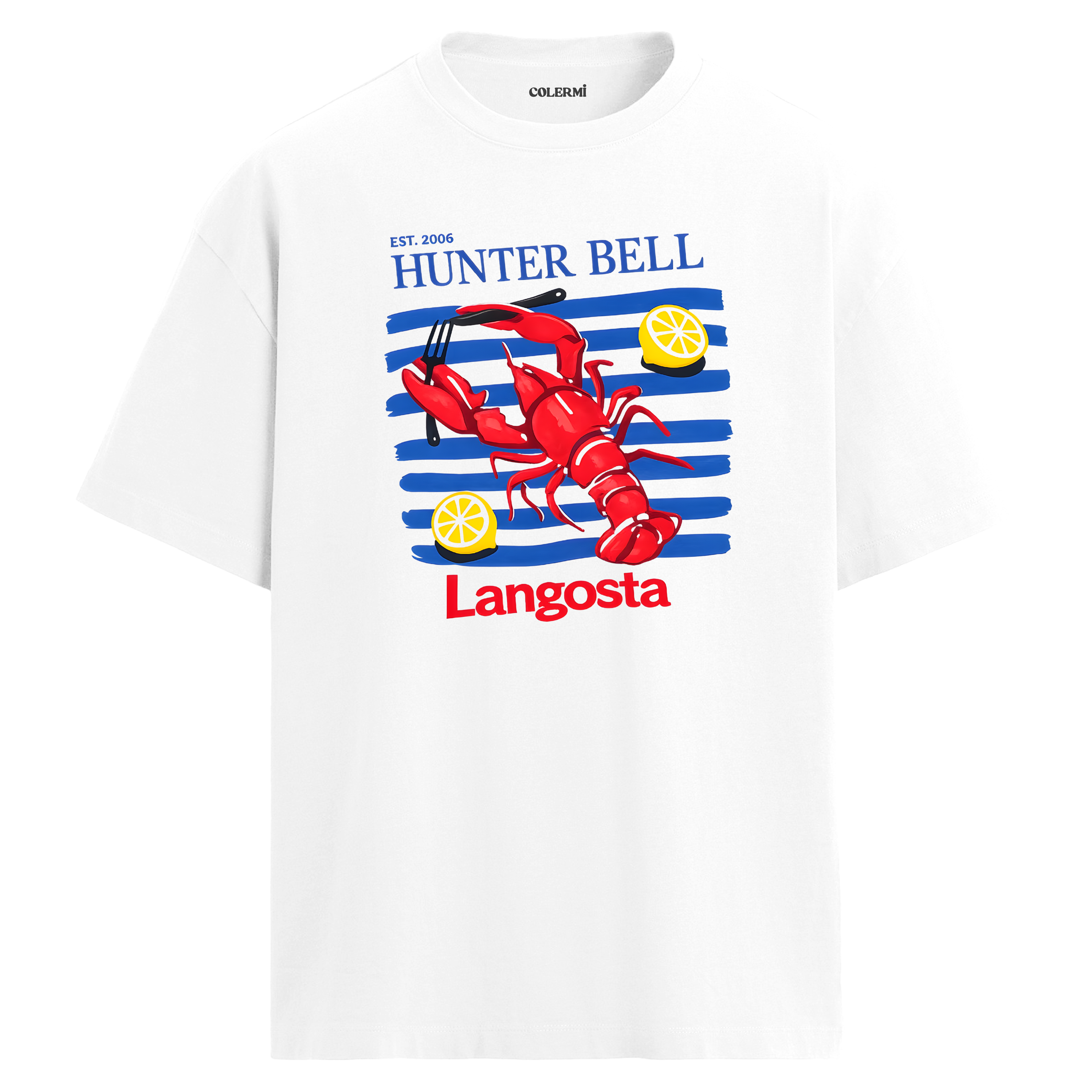 Langosta Lobster Istakoz Oversize Tişört