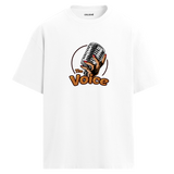 The Voice Mikrofon Tasarımlı T-Shirt – %100 Pamuk