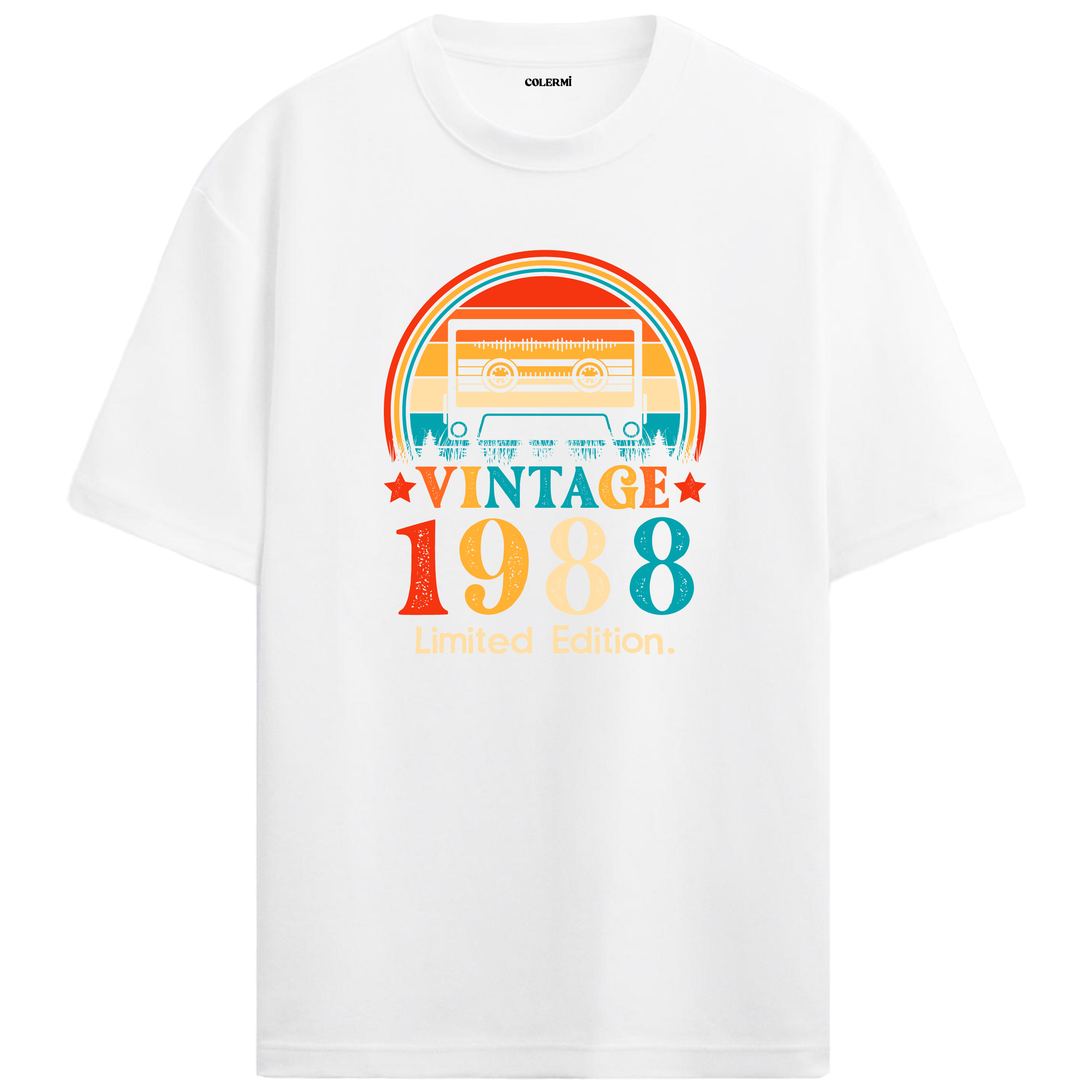 1988 Mixtape Crewneck Oversized Vintage T-Shirt