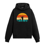The Free Spirit of Nature Graphic Hoodie – Embrace Freedom, Sunset Silhouette