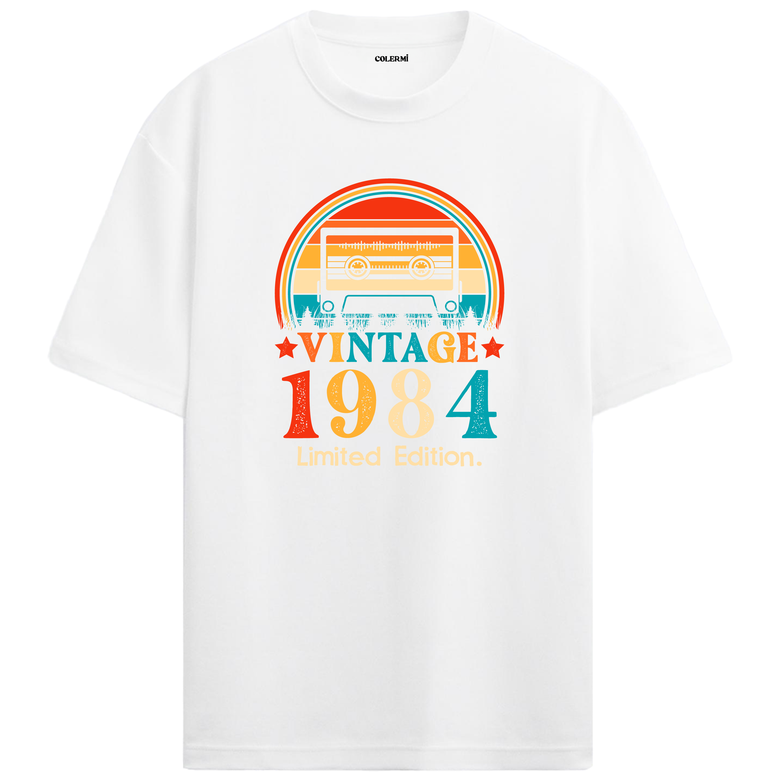 1984 Mixtape Crewneck Oversized Vintage T-Shirt