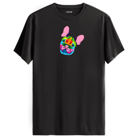 Köpek Baskılı T-Shirt - French Bulldog Tasarımı