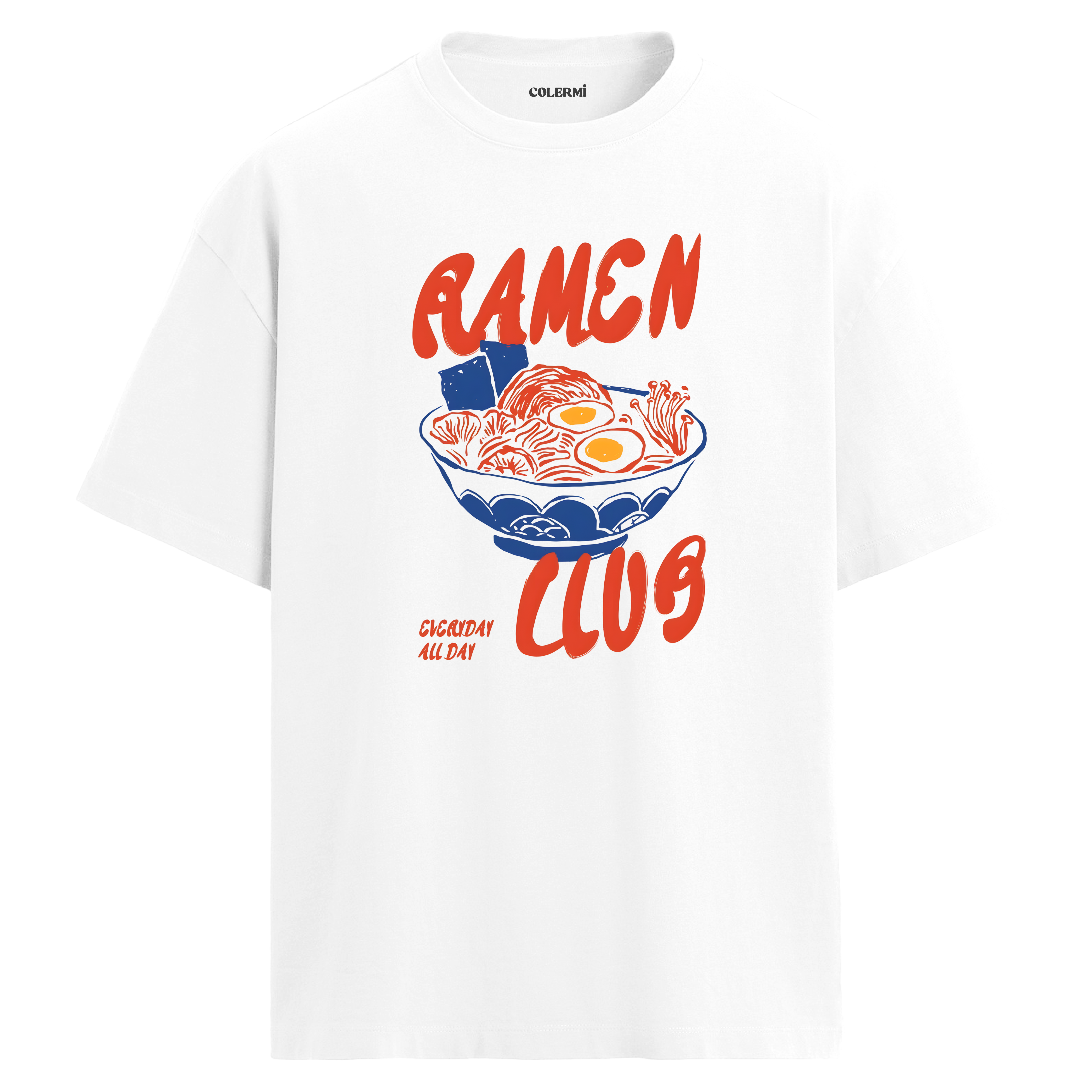 Ramen Temalı Oversize Tişört detay | Colermi