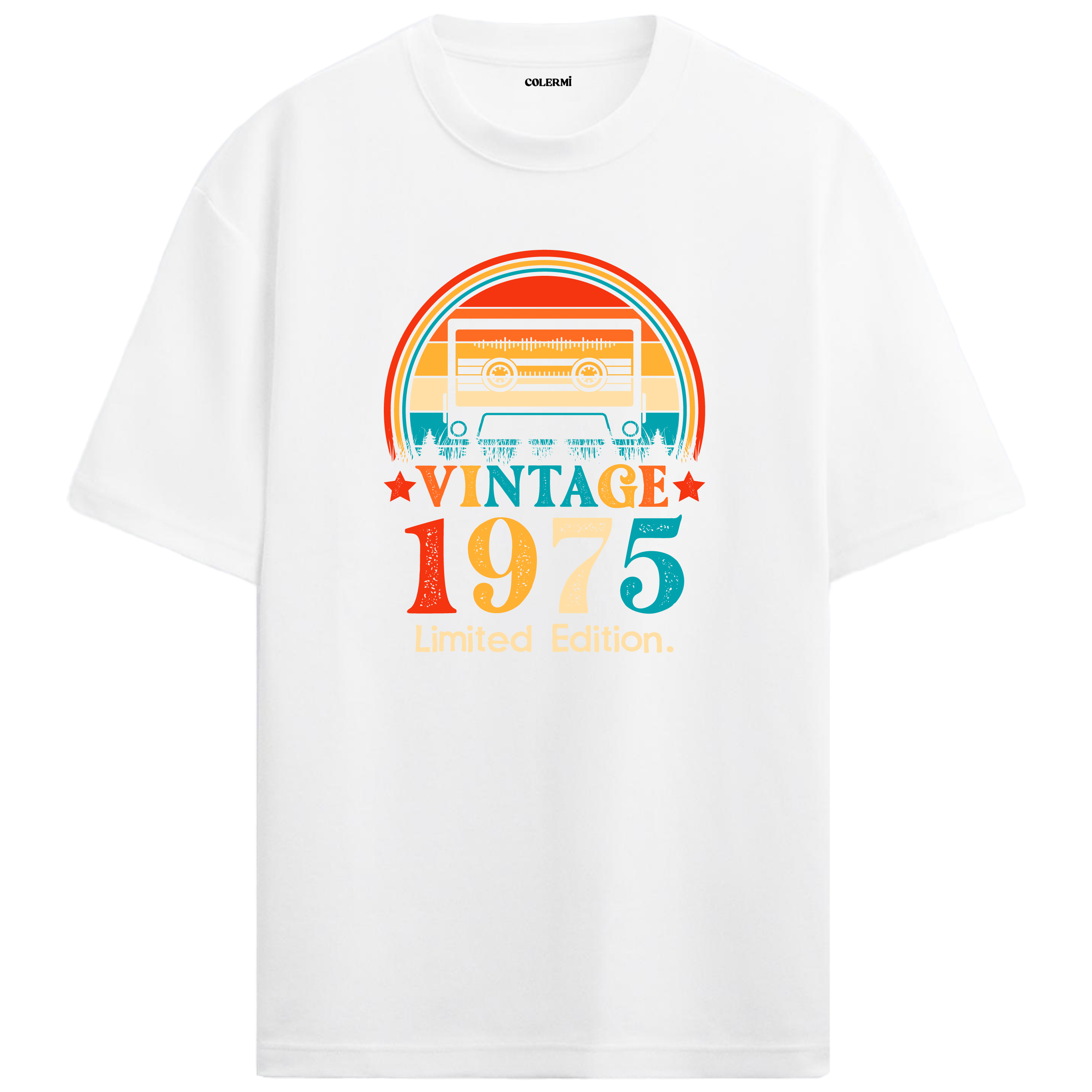 1975 Mixtape Crewneck Oversized Vintage T-Shirt
