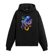 Renkli Ahtapot Tasarım Hoodie - Colermi